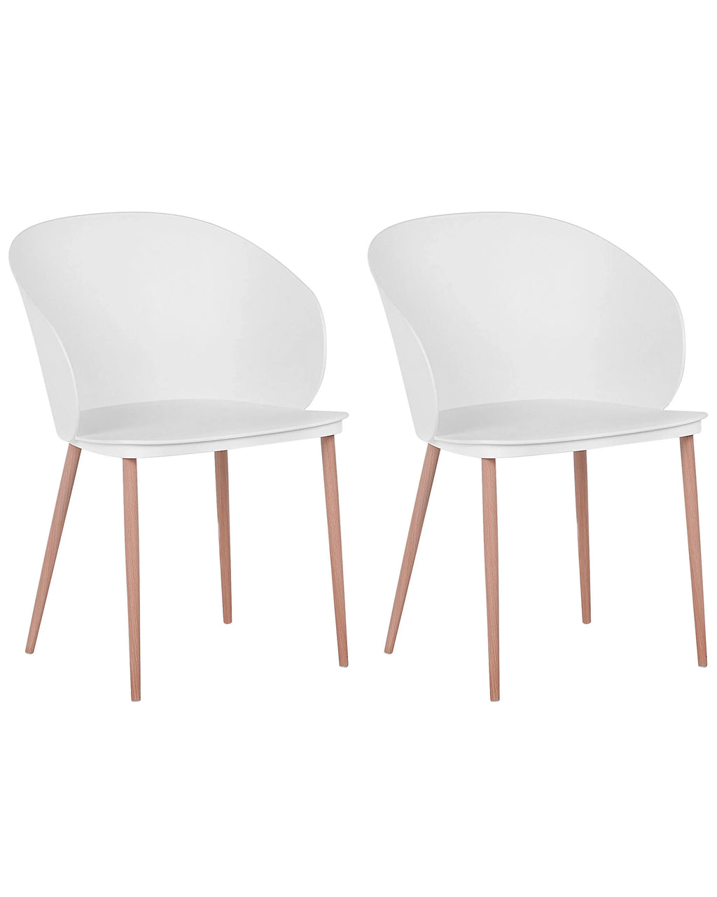 Set di 2 sedie da pranzo BLAYKEE Bianco