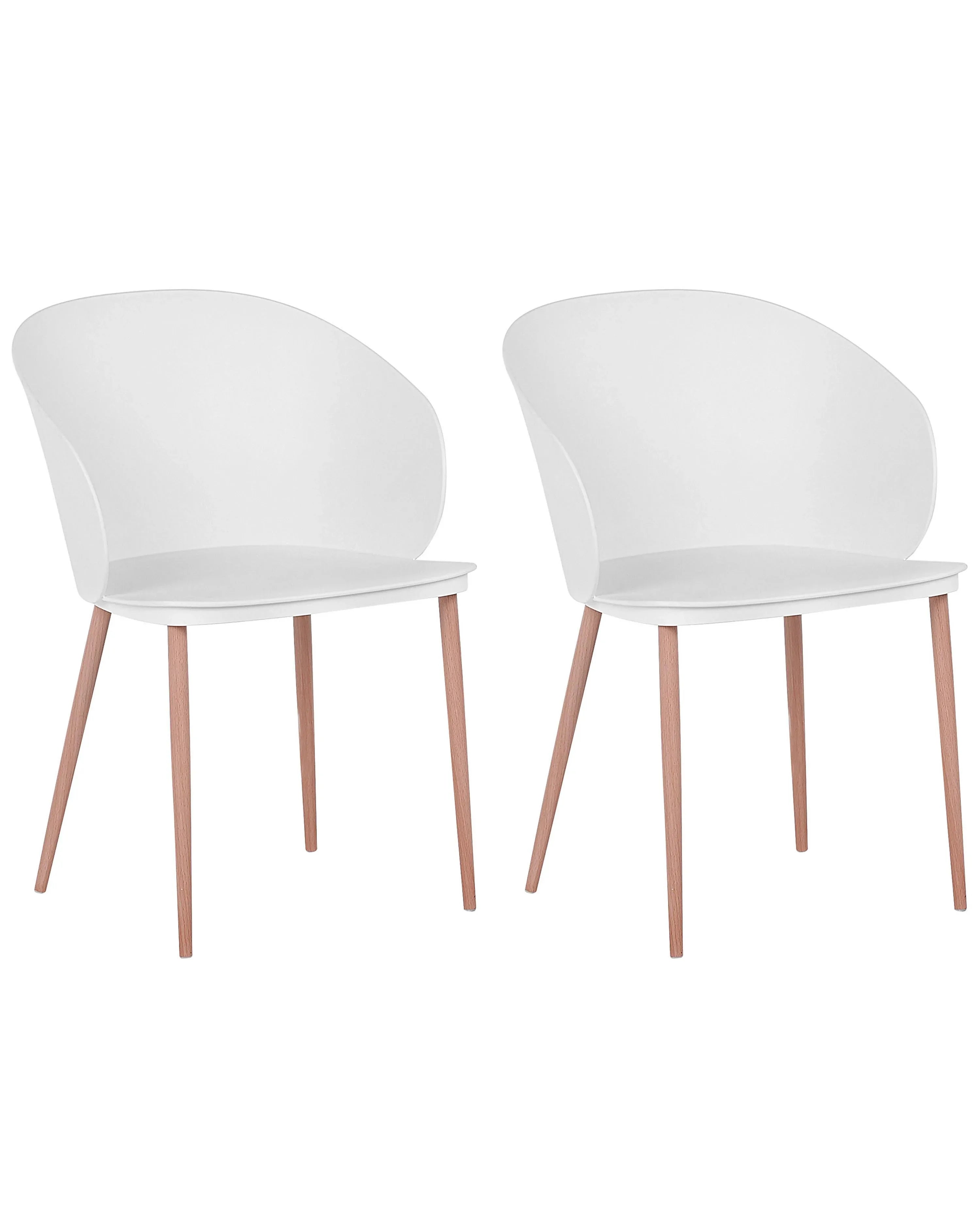 Set di 2 sedie da pranzo BLAYKEE Bianco