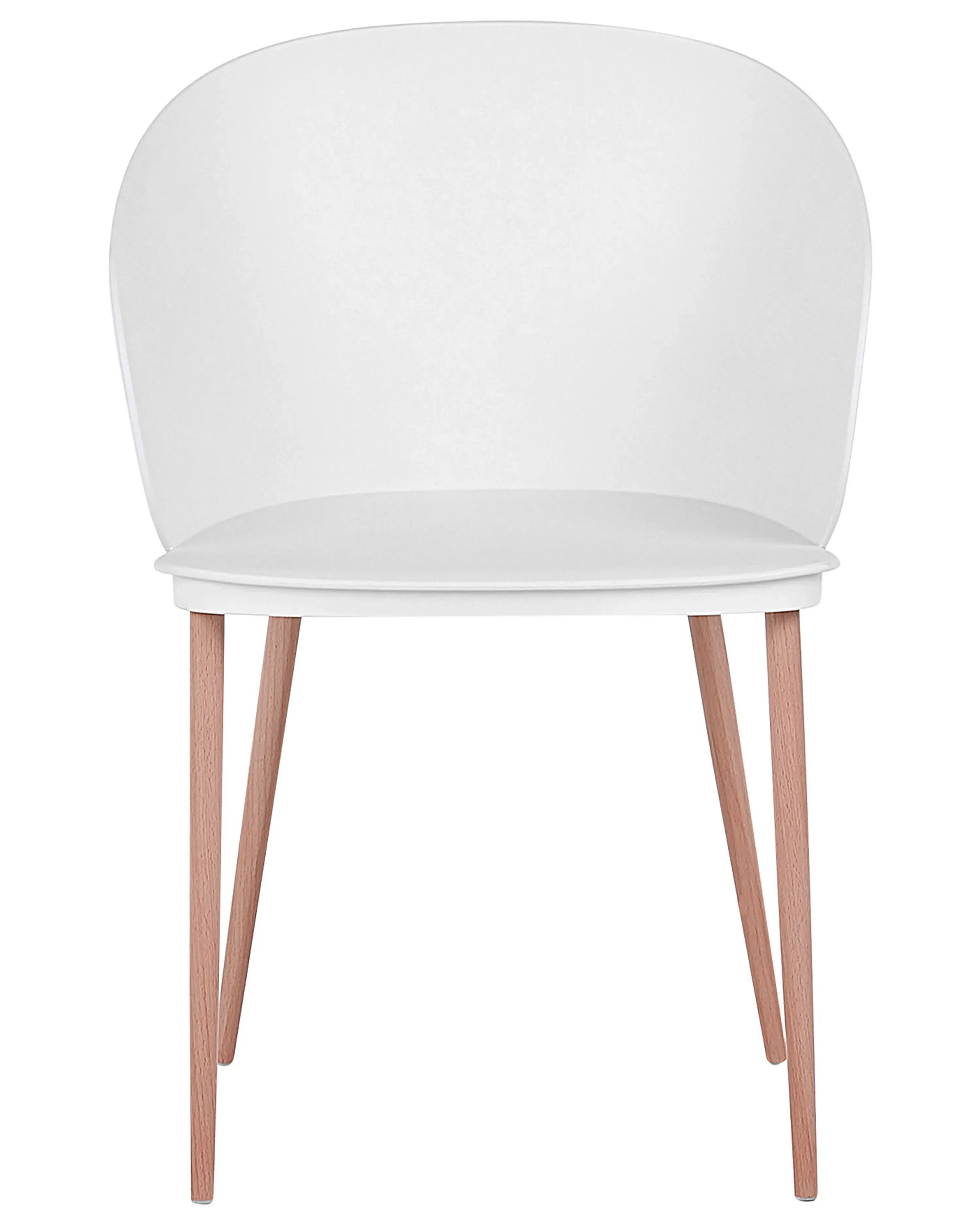 Lot de 2 chaises de salle à manger Blanches
