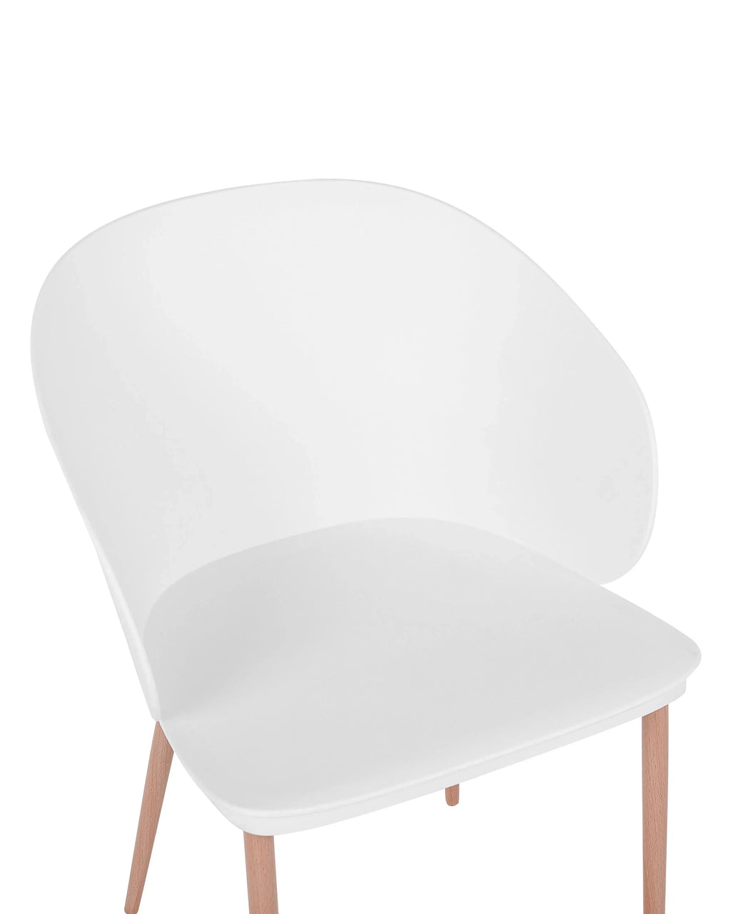 Lot de 2 chaises de salle à manger Blanches
