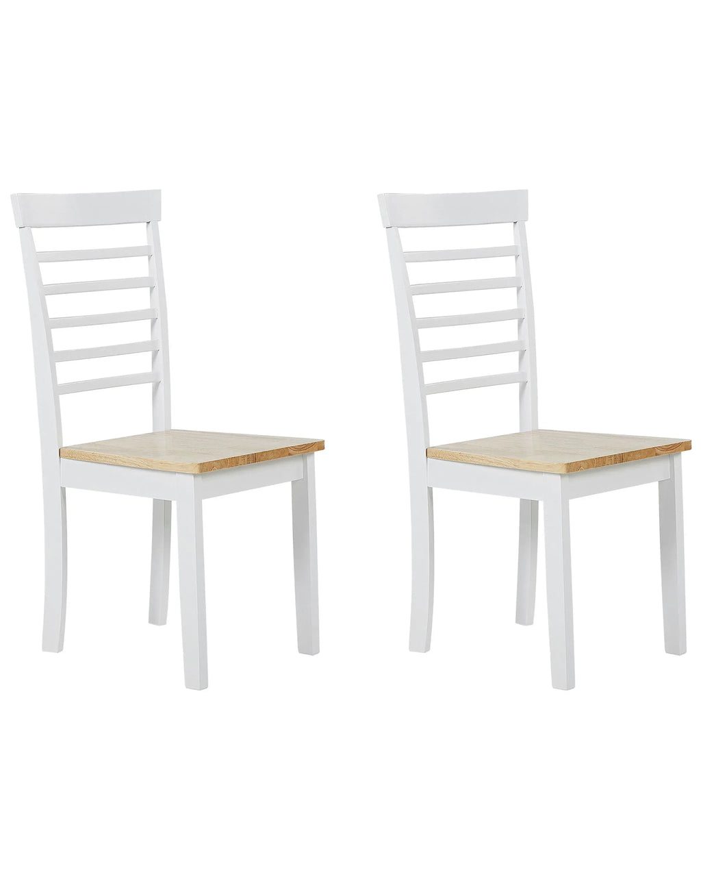Set di 2 sedie da pranzo BATTERSBY Legno Bianco