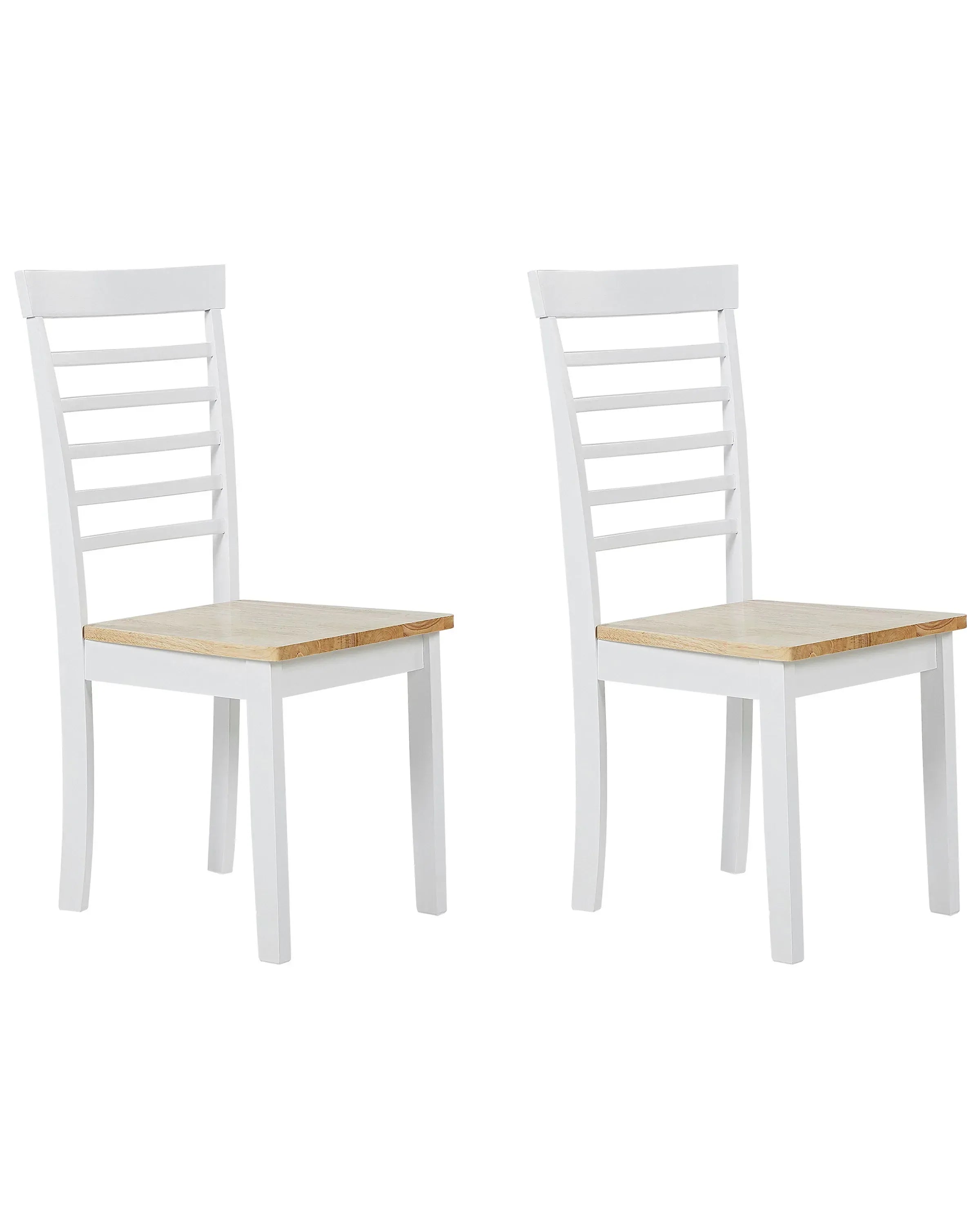 Set di 2 sedie da pranzo BATTERSBY Legno Bianco