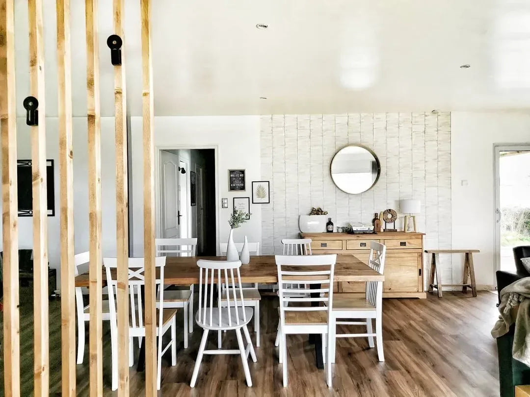 Lot de 2 chaises de salle à manger Bois Blanc