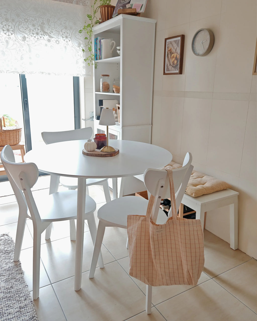 Lot de 2 chaises de salle à manger Blanches