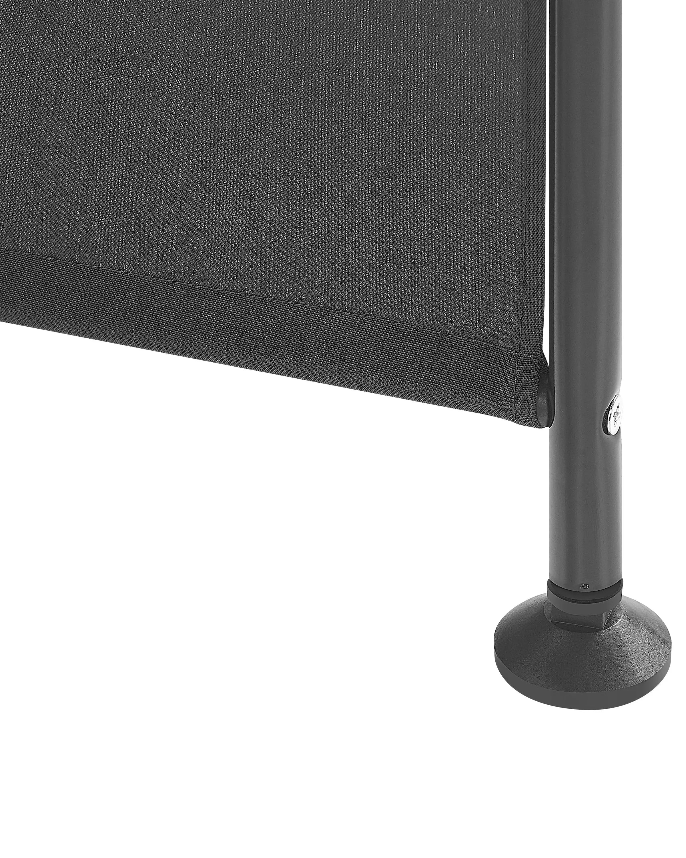 Séparateur de pièce à 5 panneaux Noir 270x170 cm