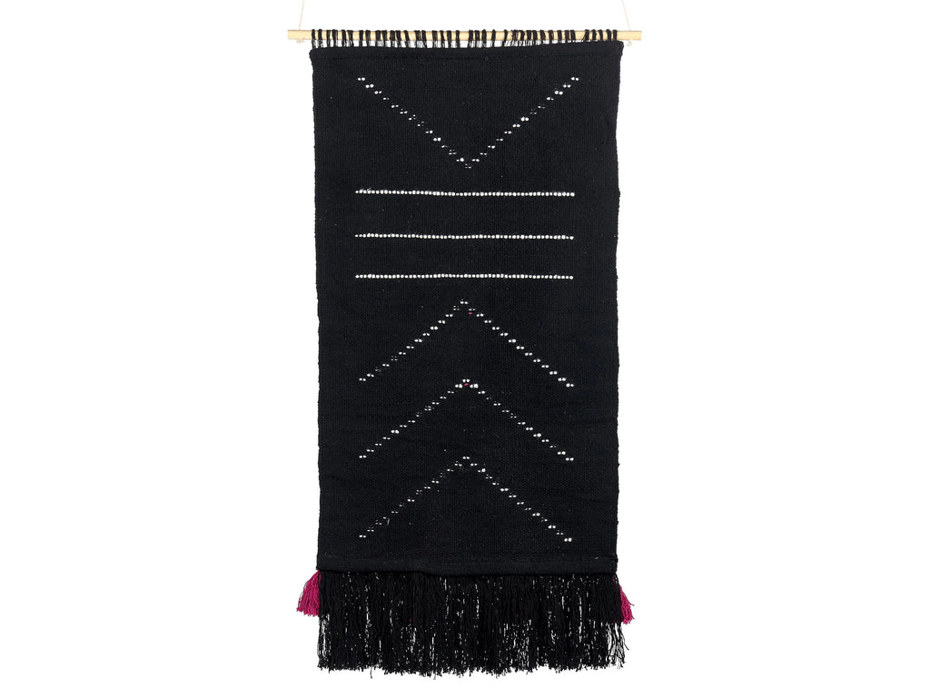 Décoration Murale en Coton 123 cm Noir