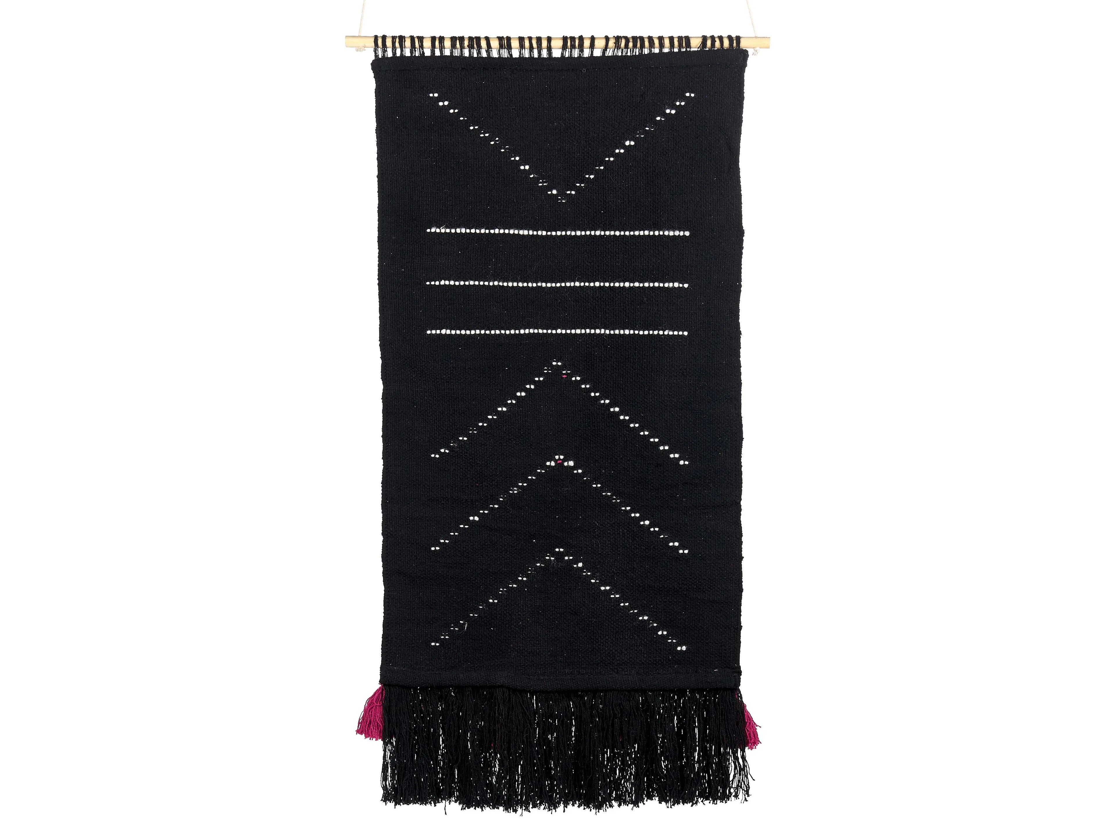 Décoration Murale en Coton 123 cm Noir