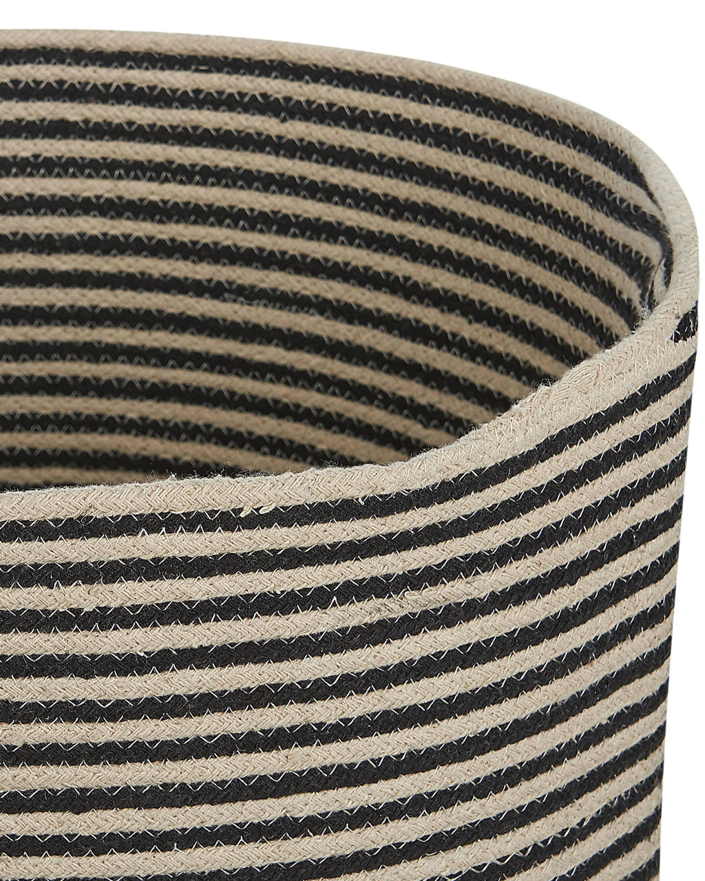 Panier en coton noir
