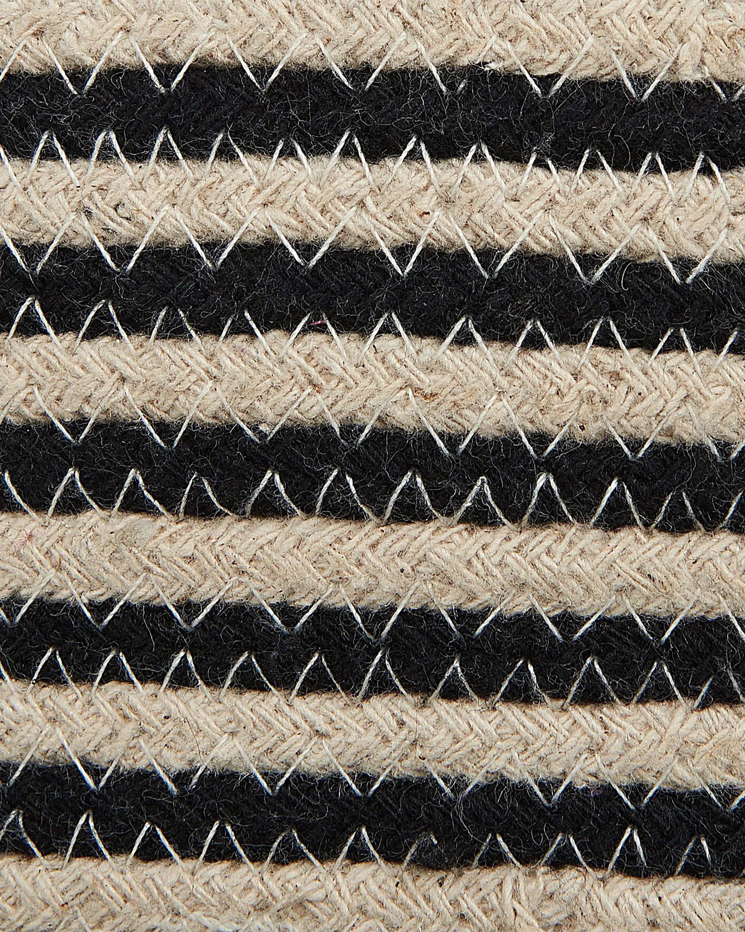 Panier en coton noir