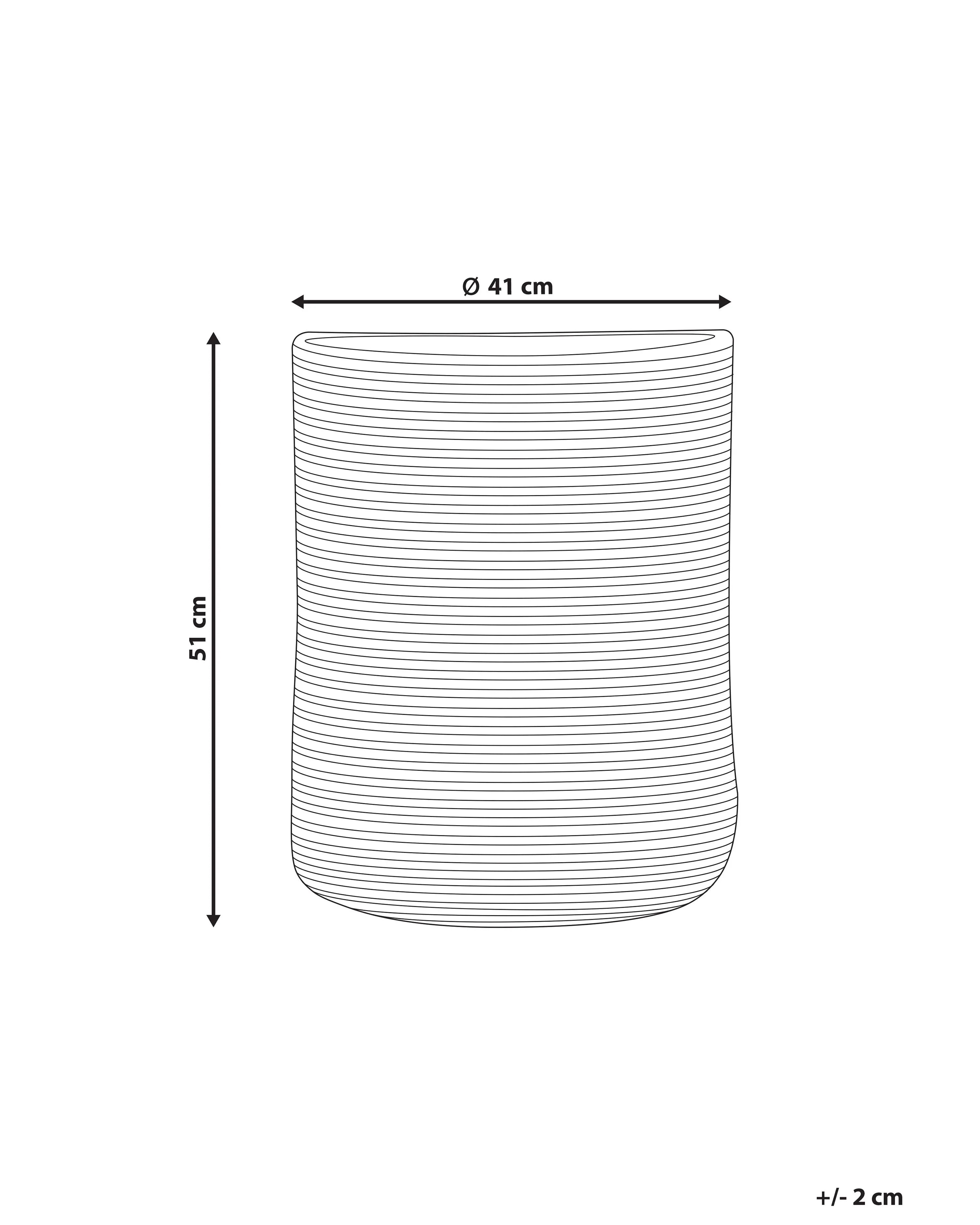 Panier en coton noir