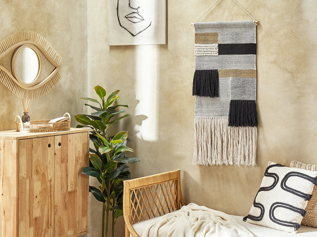 Décoration murale en coton 114 cm Beige