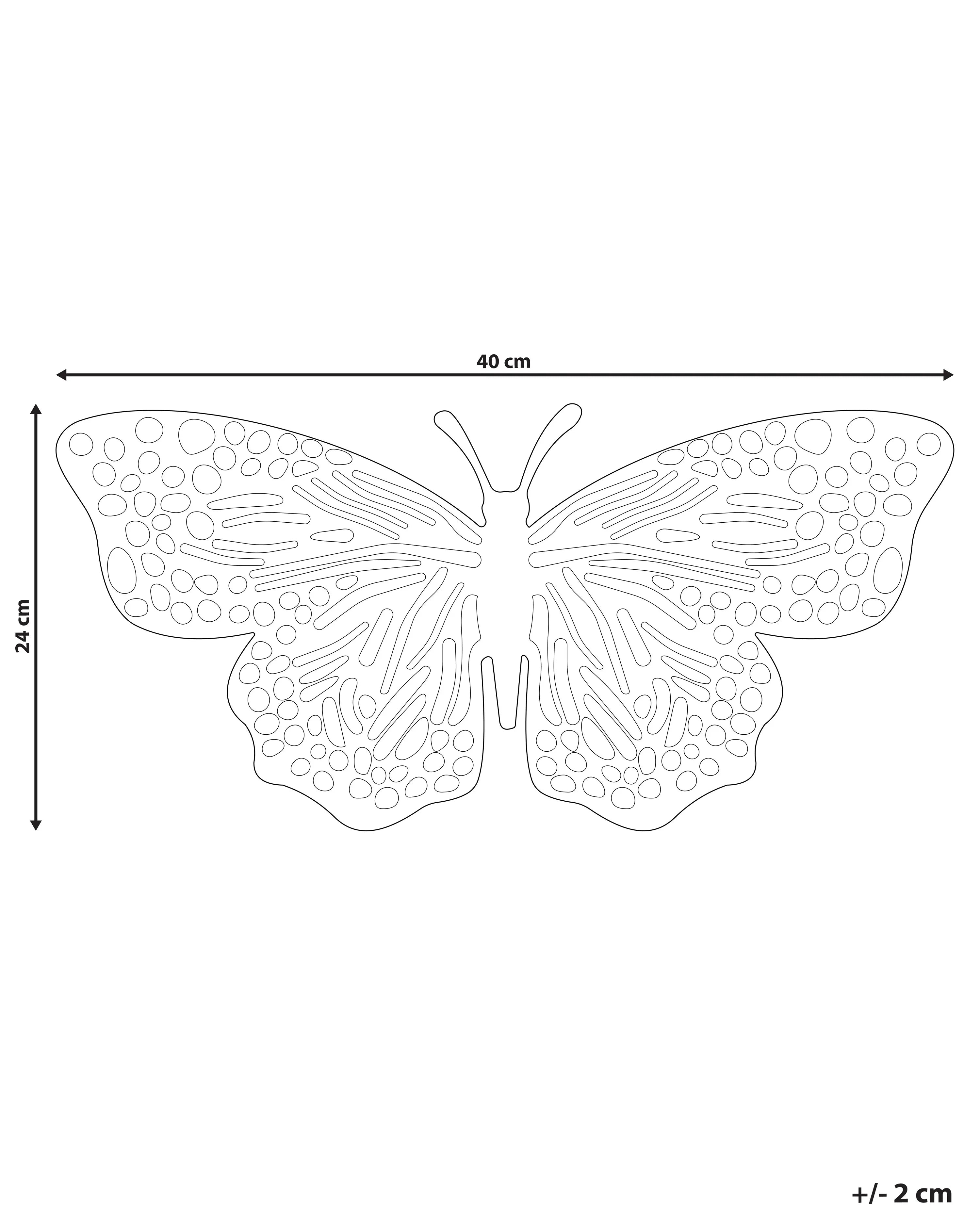 Accessoire décoratif Papillon Métal Doré