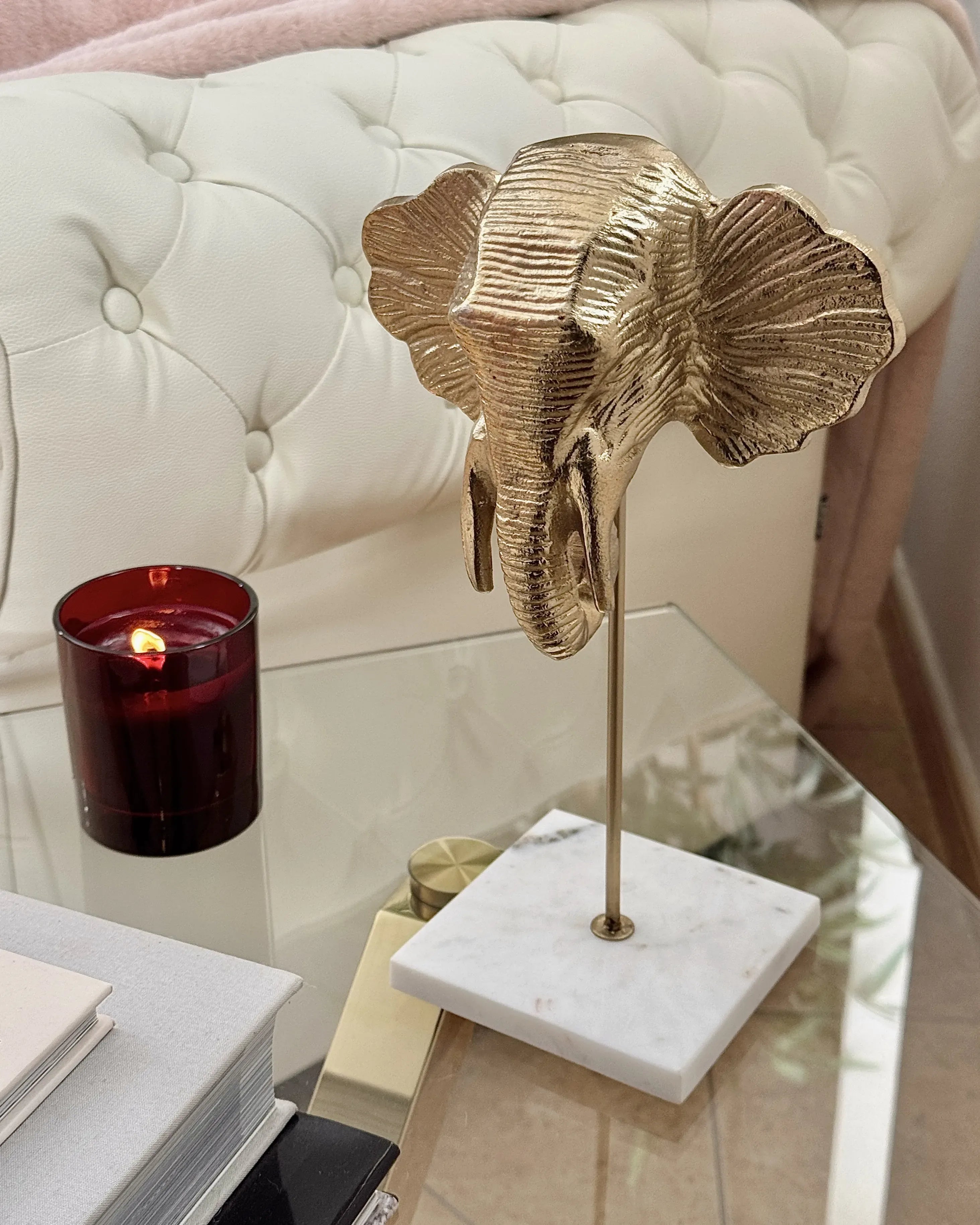 Accessoire décoratif Éléphant Métal Doré