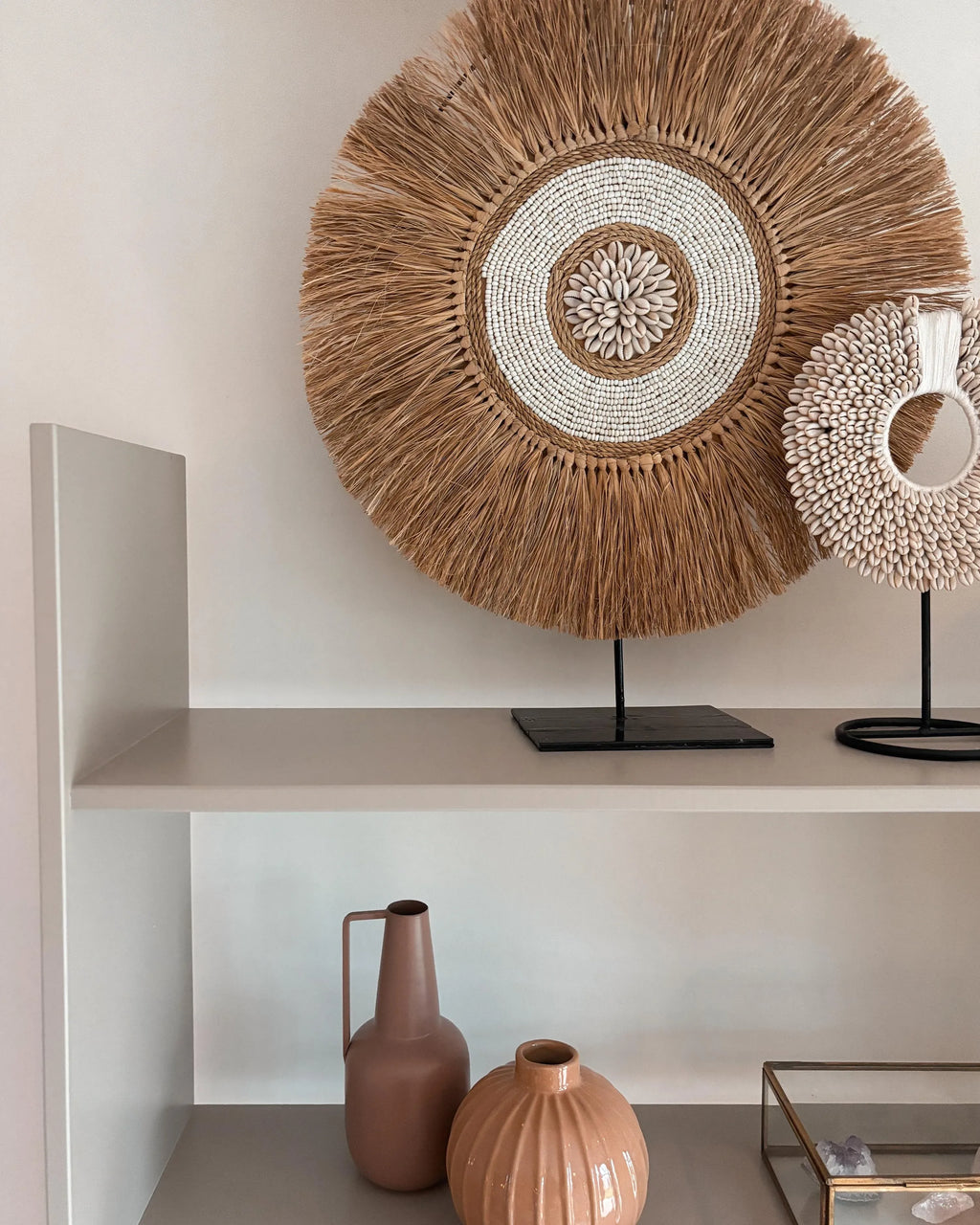 Accessoire décoratif en paille naturelle