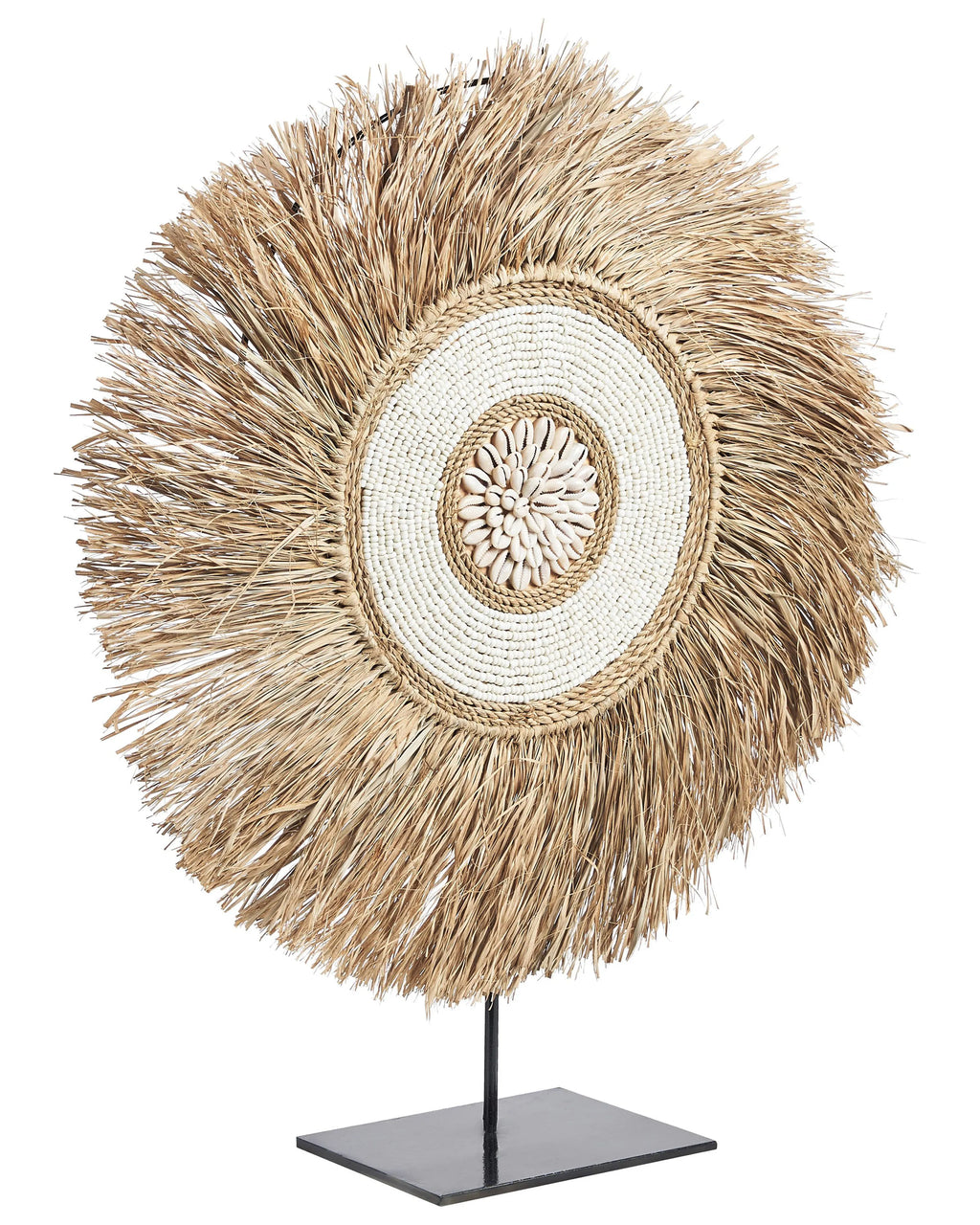 Accessoire décoratif en paille naturelle
