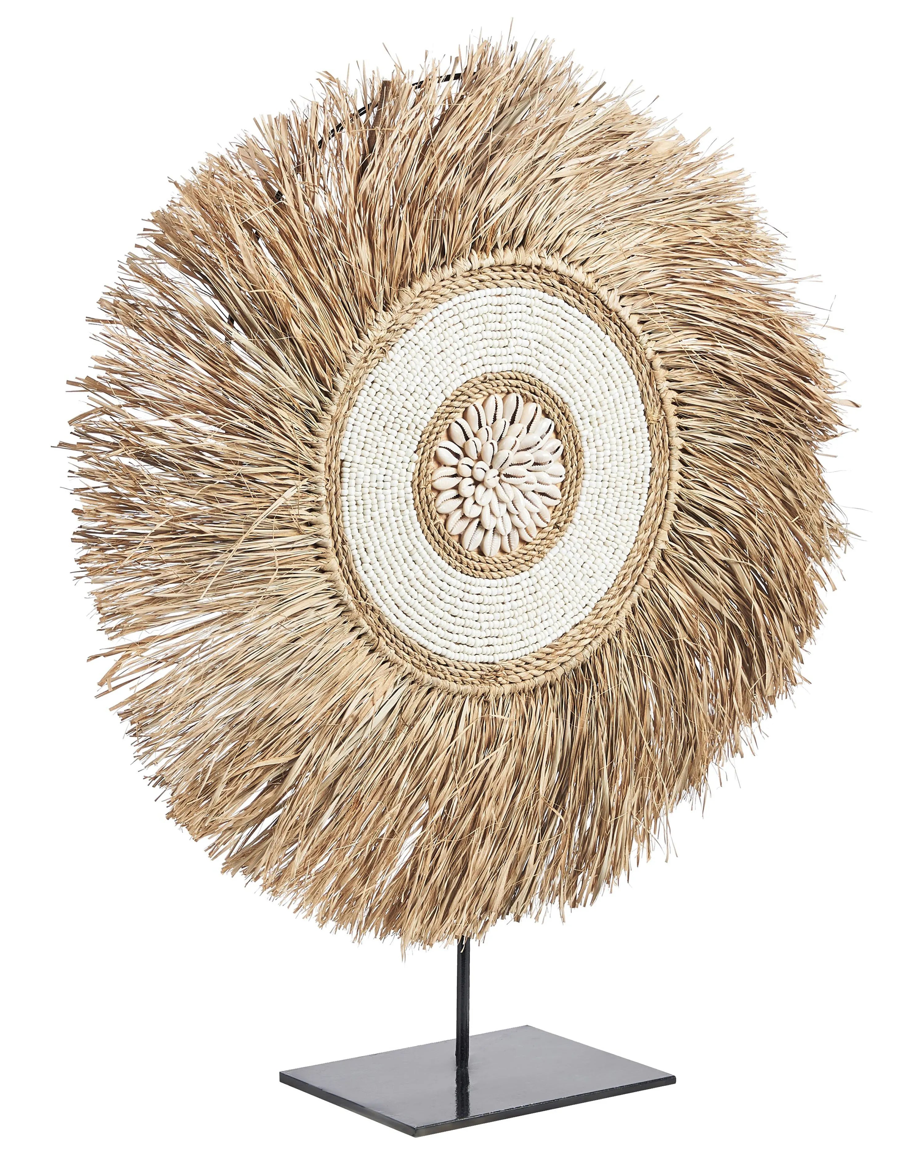 Accessoire décoratif en paille naturelle