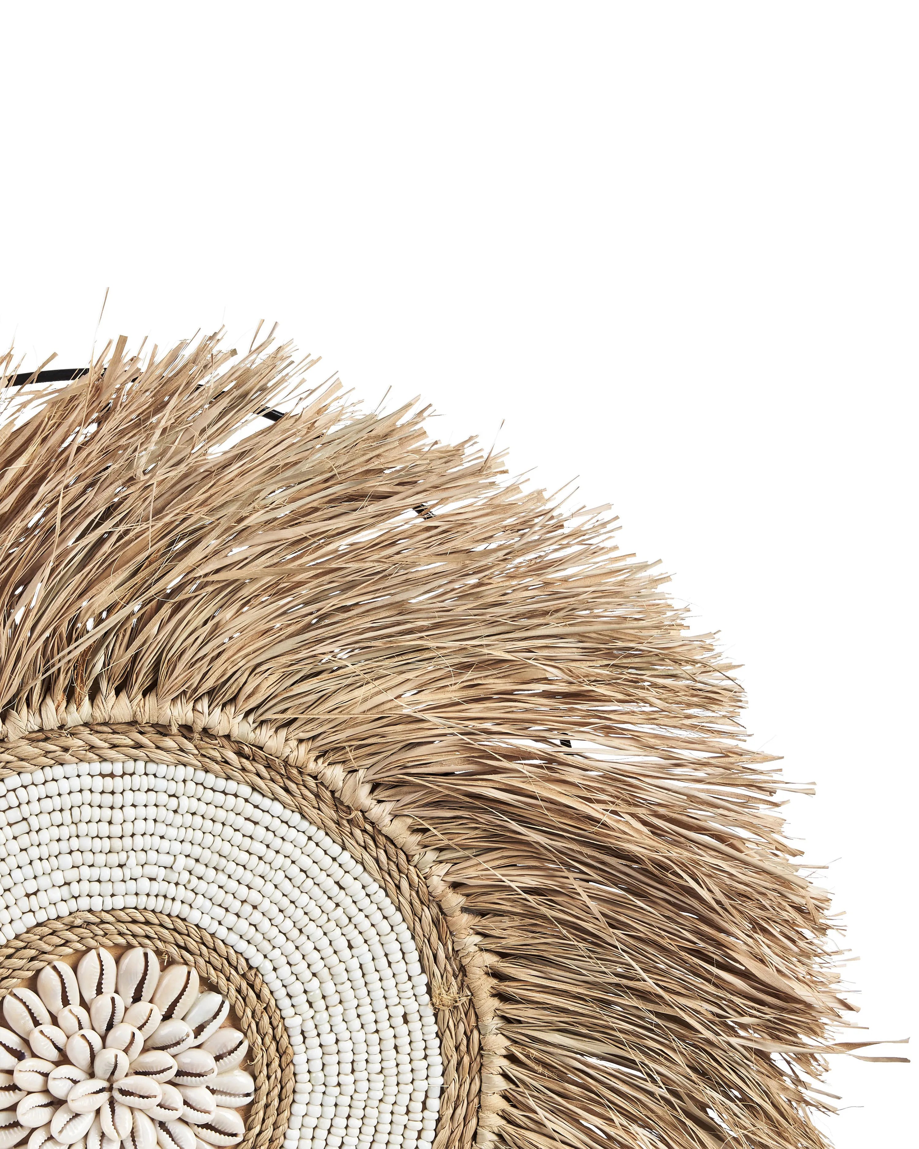 Accessoire décoratif en paille naturelle