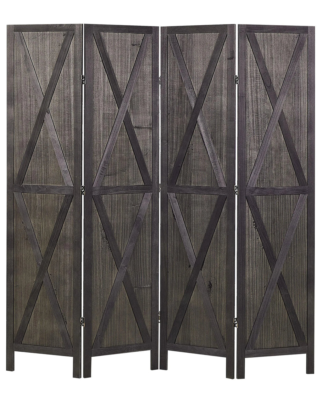 Divisorio per ambienti a 4 pannelli RIDANNA Marrone scuro 163 cm 170 cm