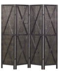 Divisorio per ambienti a 4 pannelli RIDANNA Marrone scuro 163 cm 170 cm