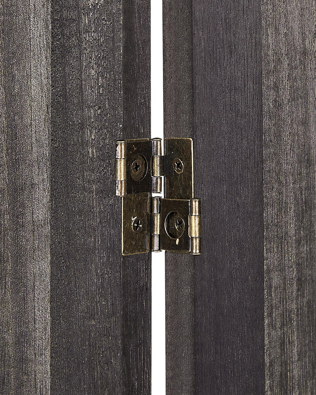 Paravent 4 panneaux marron foncé 163x170 cm