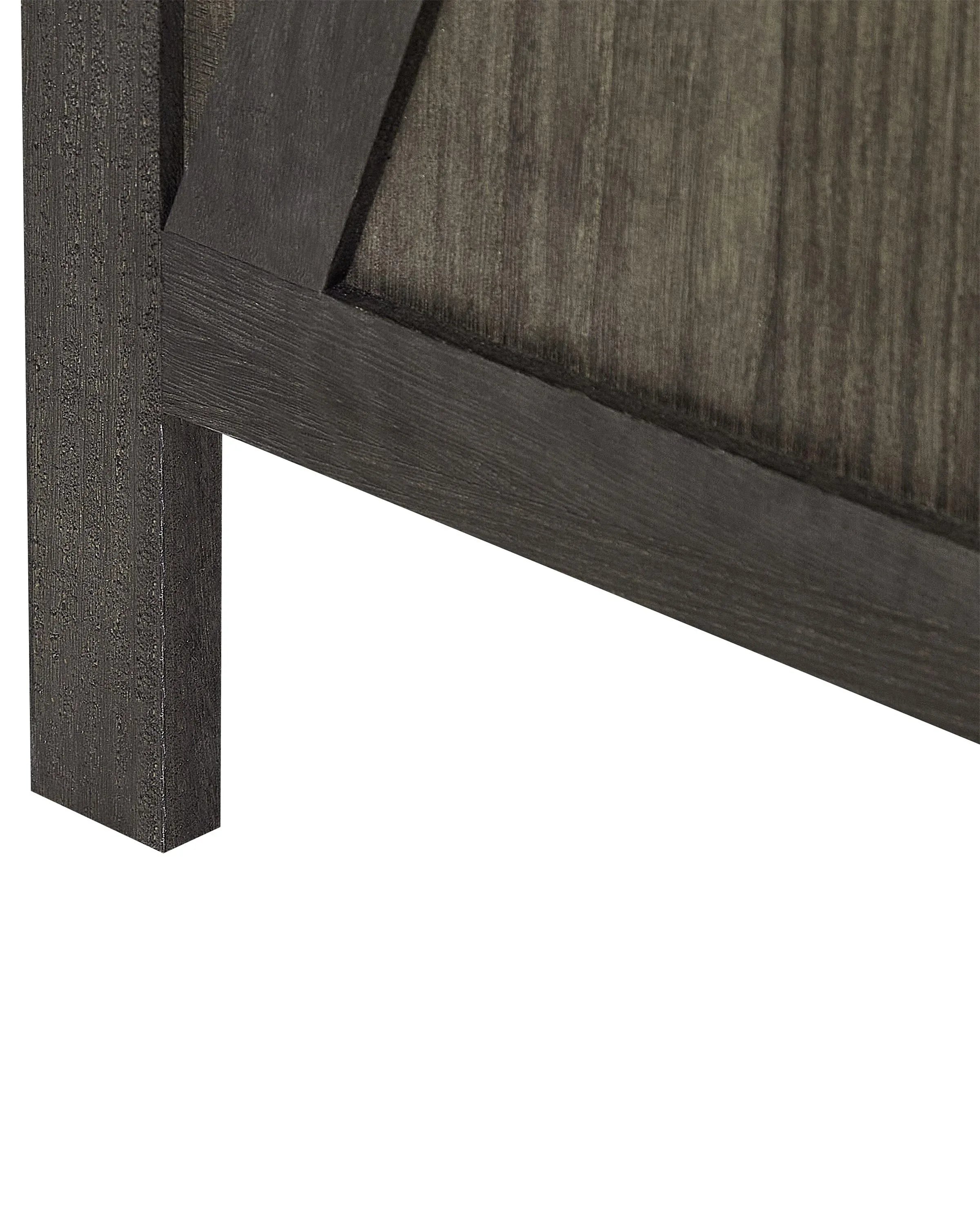 Paravent 4 panneaux marron foncé 163x170 cm