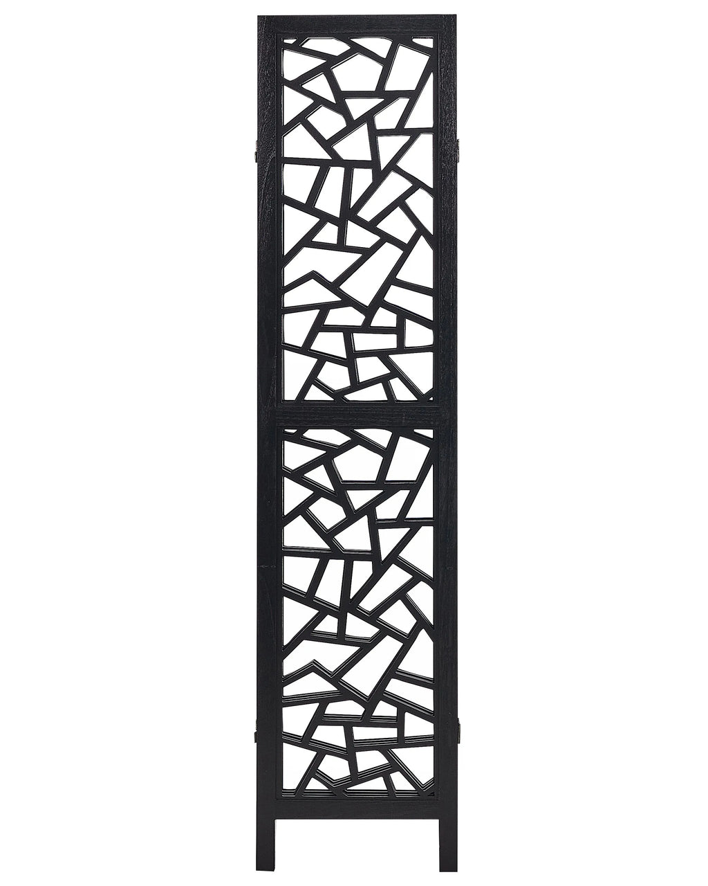 Paravent à 4 panneaux noir 163x170 cm