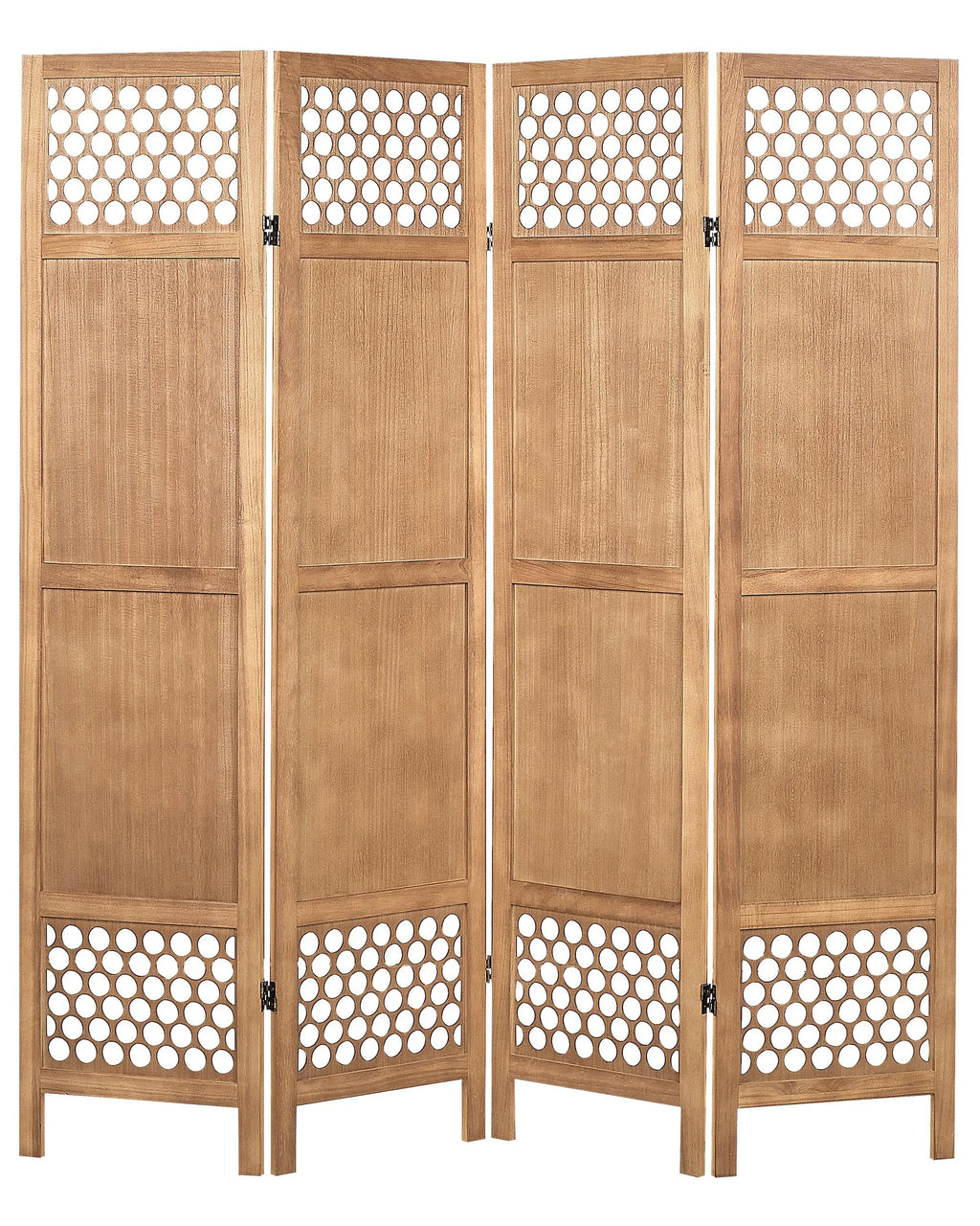 Divisorio per ambienti a 4 pannelli CERTOSA Marrone chiaro 163 cm 170 cm