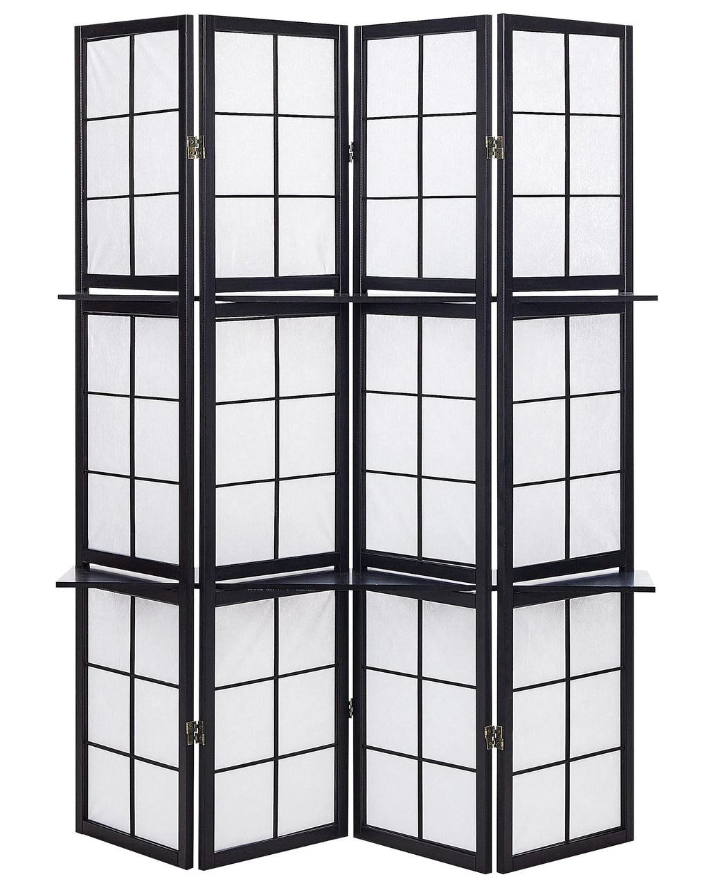 Divisorio per ambienti a 4 pannelli GOMAGOI Nero 120 cm 170 cm
