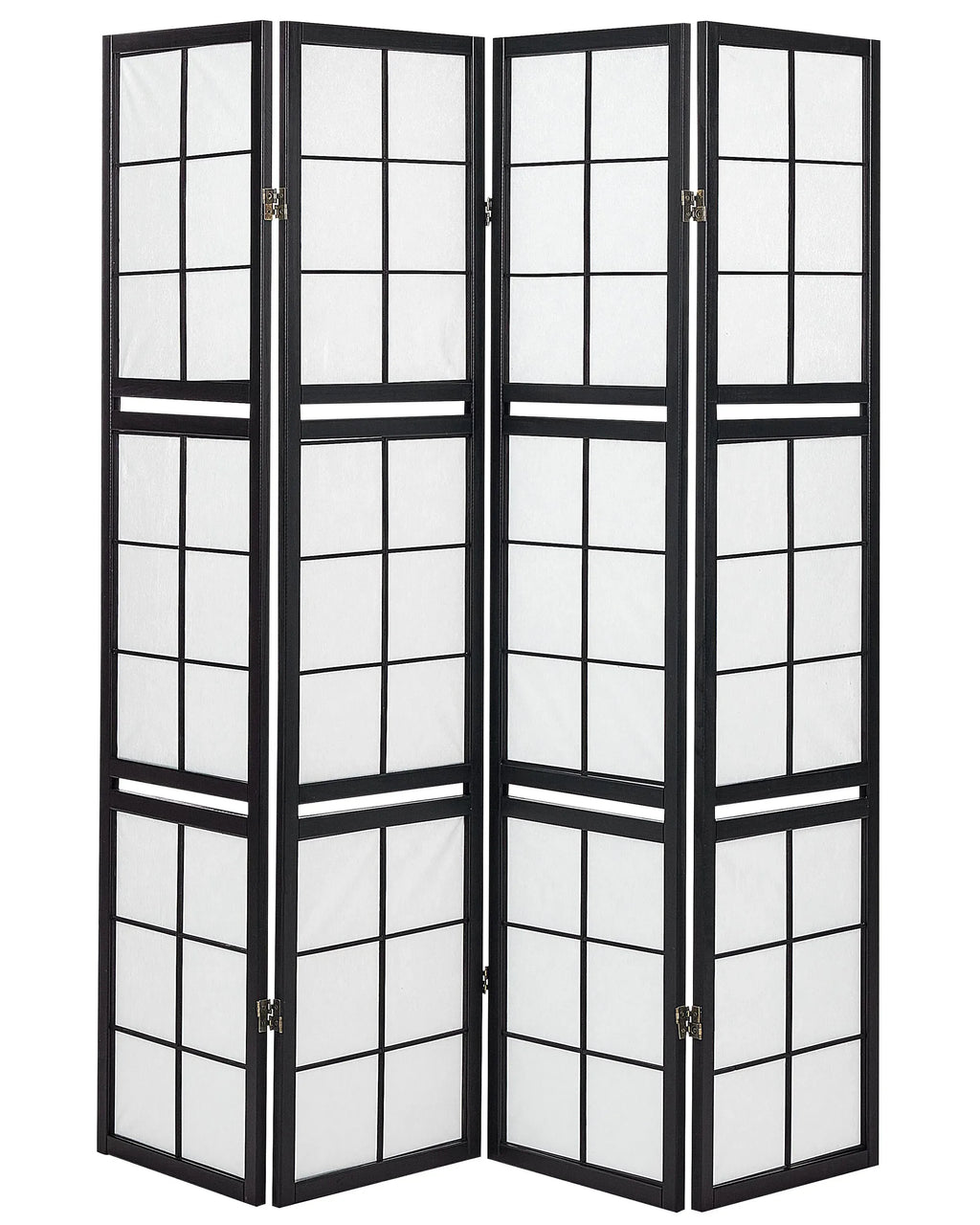 Paravent 4 panneaux noir 120x170 cm
