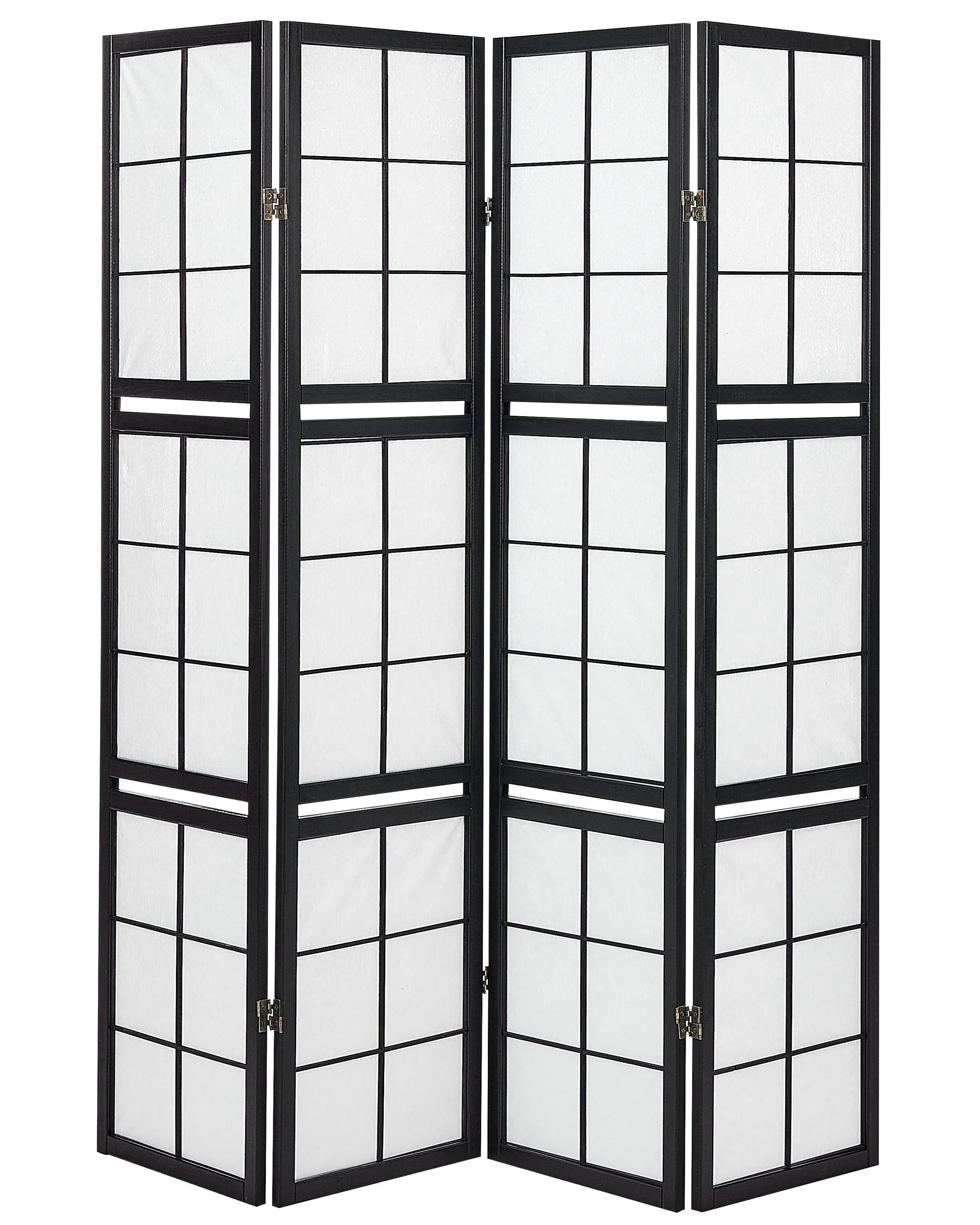 Paravent 4 panneaux noir 120x170 cm