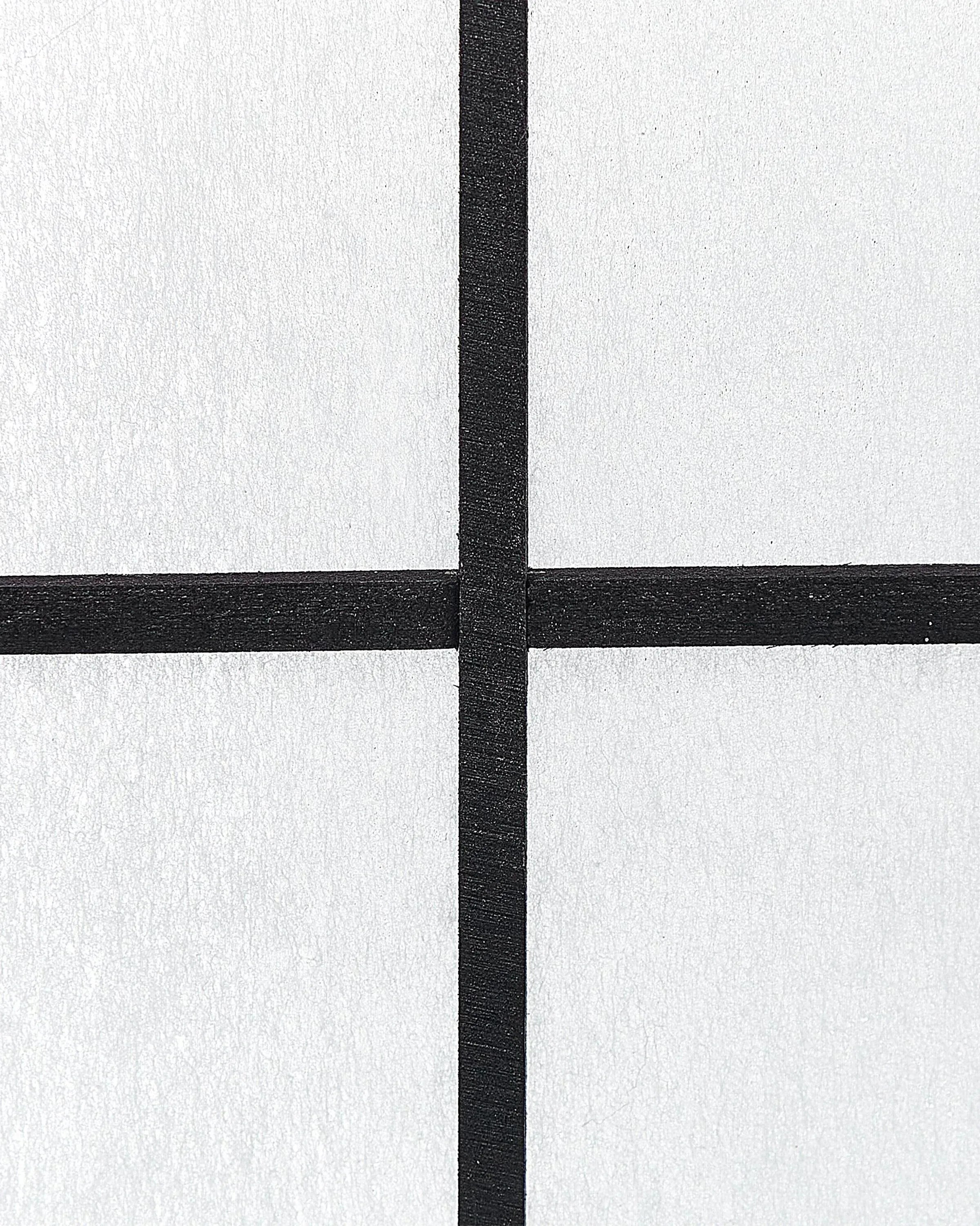 Paravent 4 panneaux noir 120x170 cm