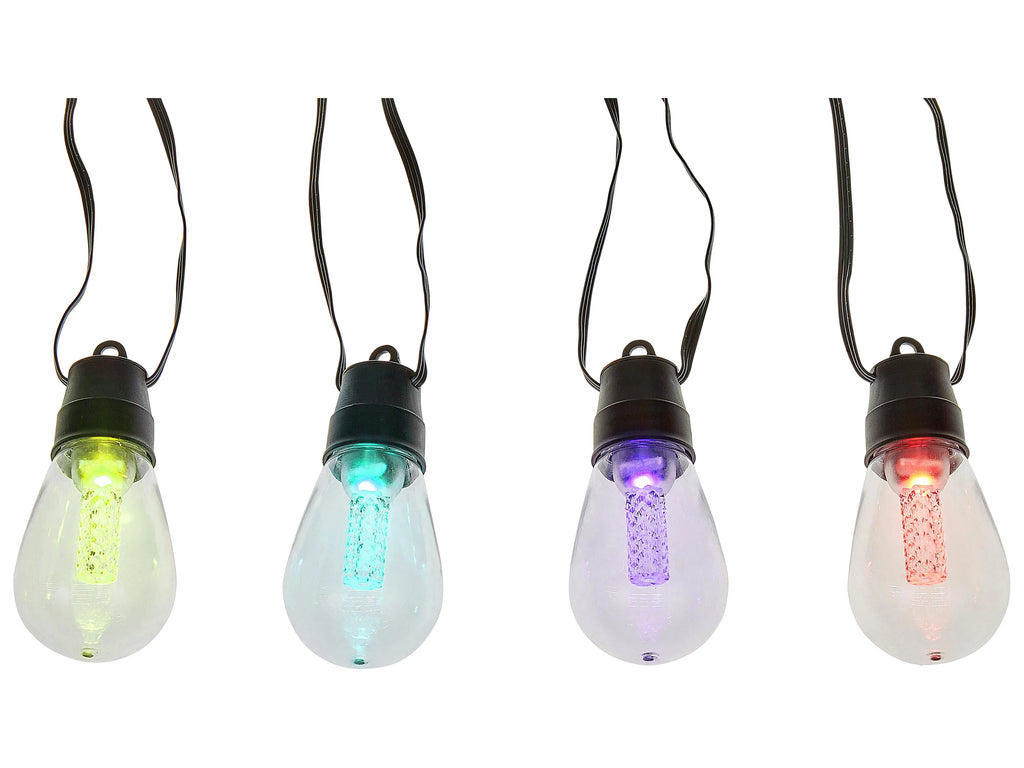 Guirlande lumineuse LED d'extérieur avec application multicolore
