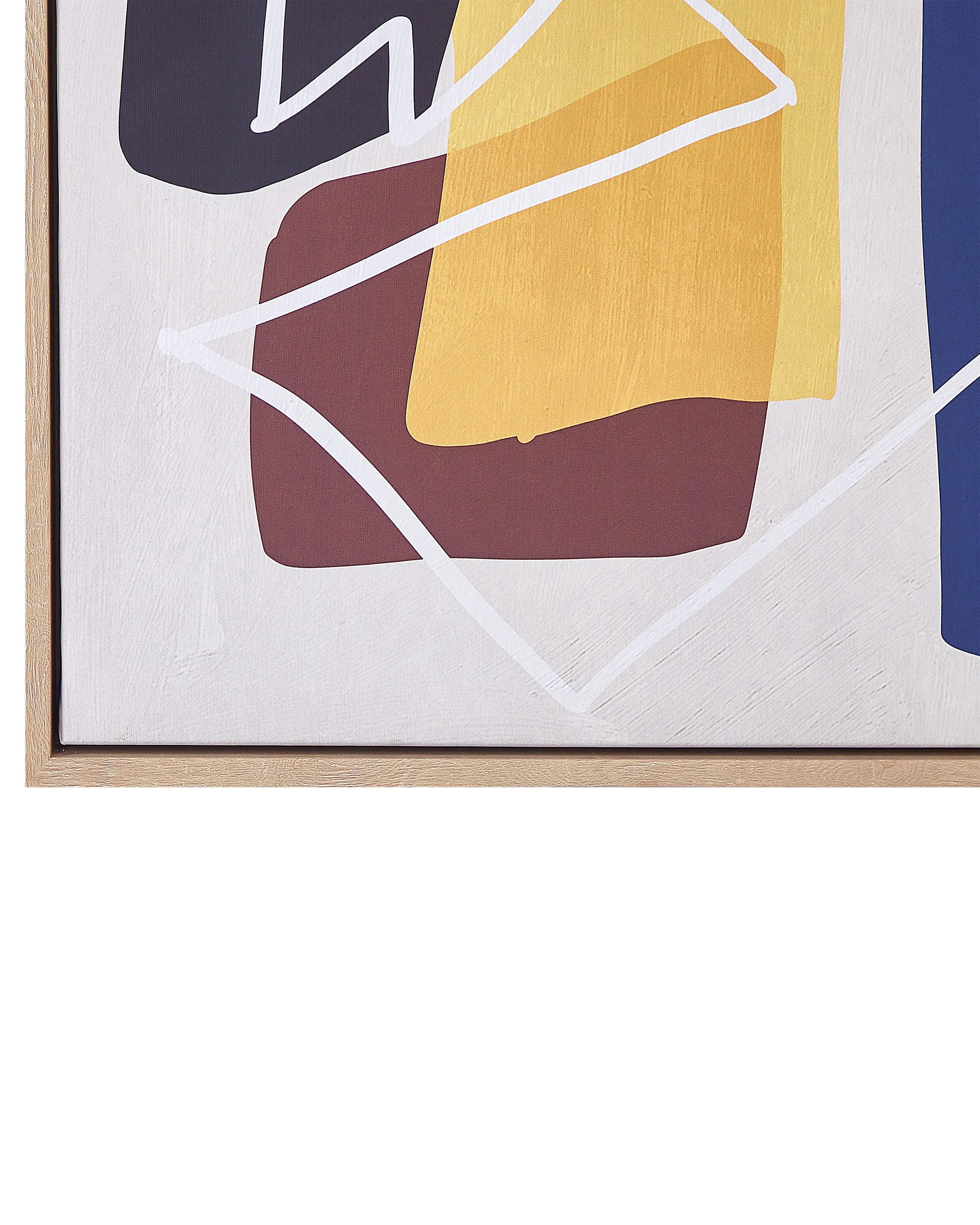 Impression sur toile Motif abstrait 63x99 cm Multicolore
