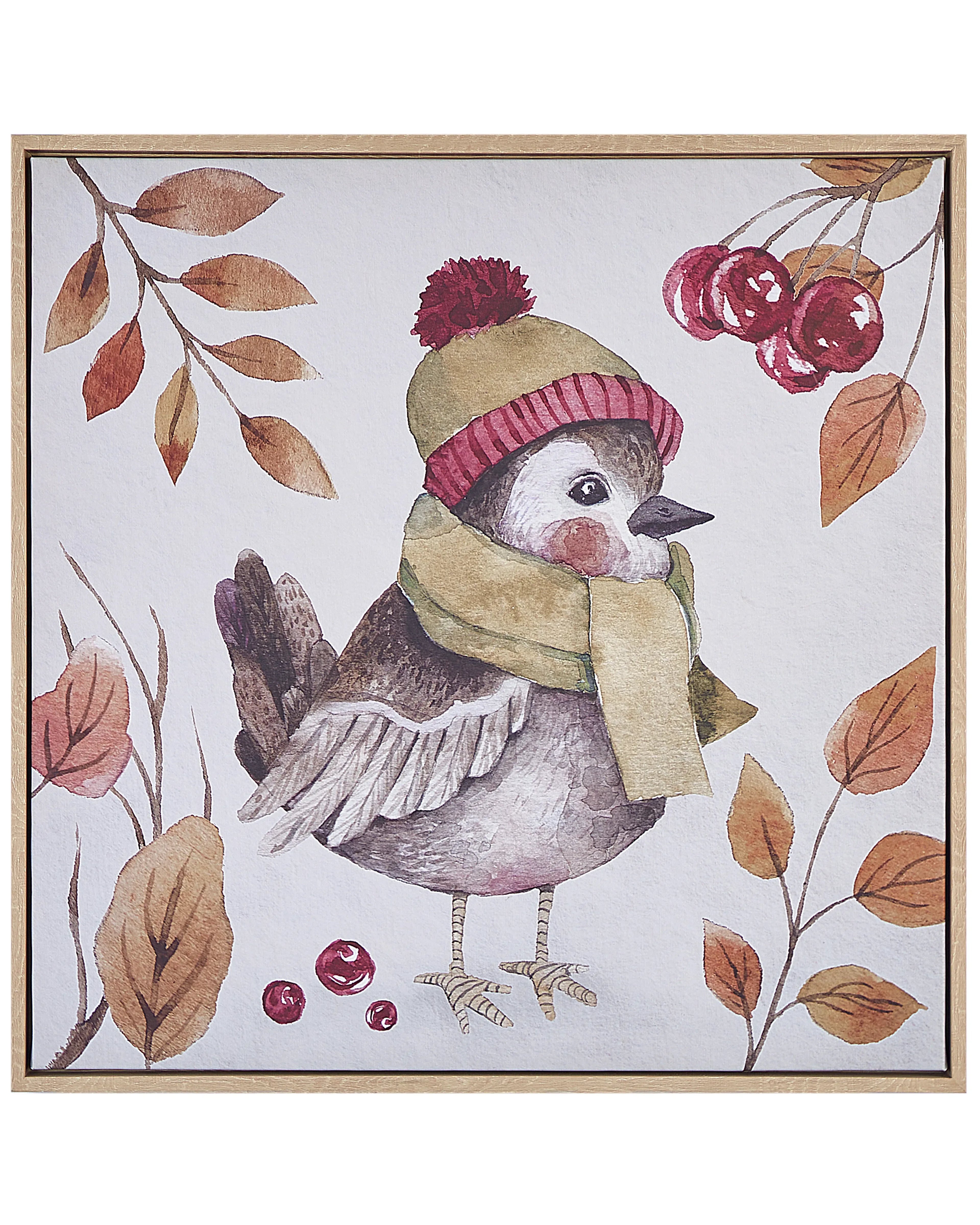 Stampa su tela CASTRO Motivo animale 63 x 63 cm Multicolore