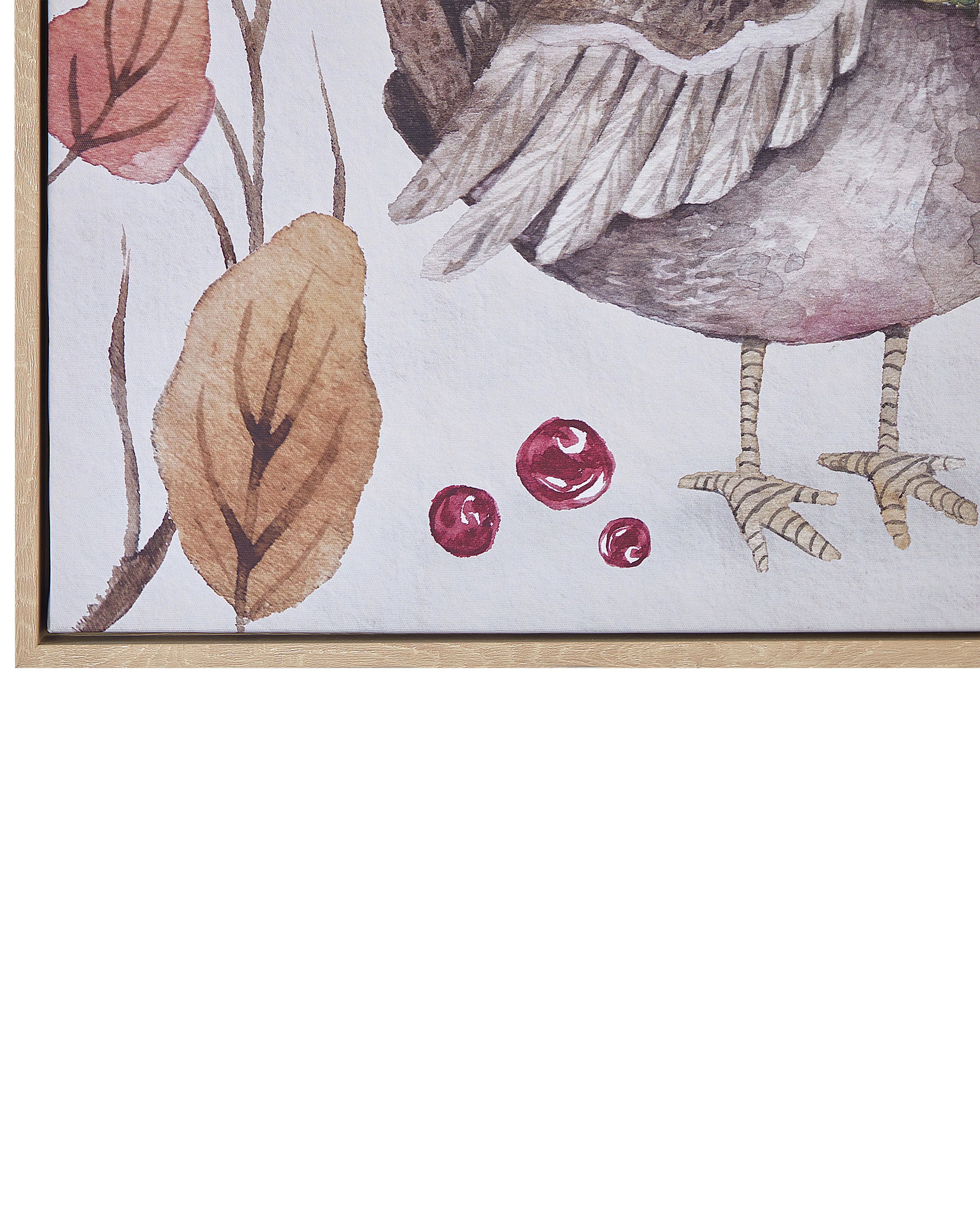 Impression sur toile Motif animal 63x63 cm Multicolore