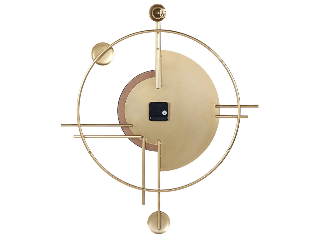 Horloge murale 59 cm Métal Doré