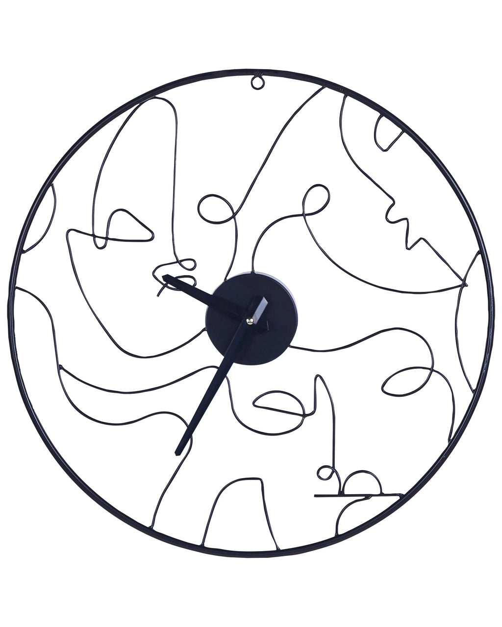 Orologio da parete MENTON 50 cm Metallo Nero