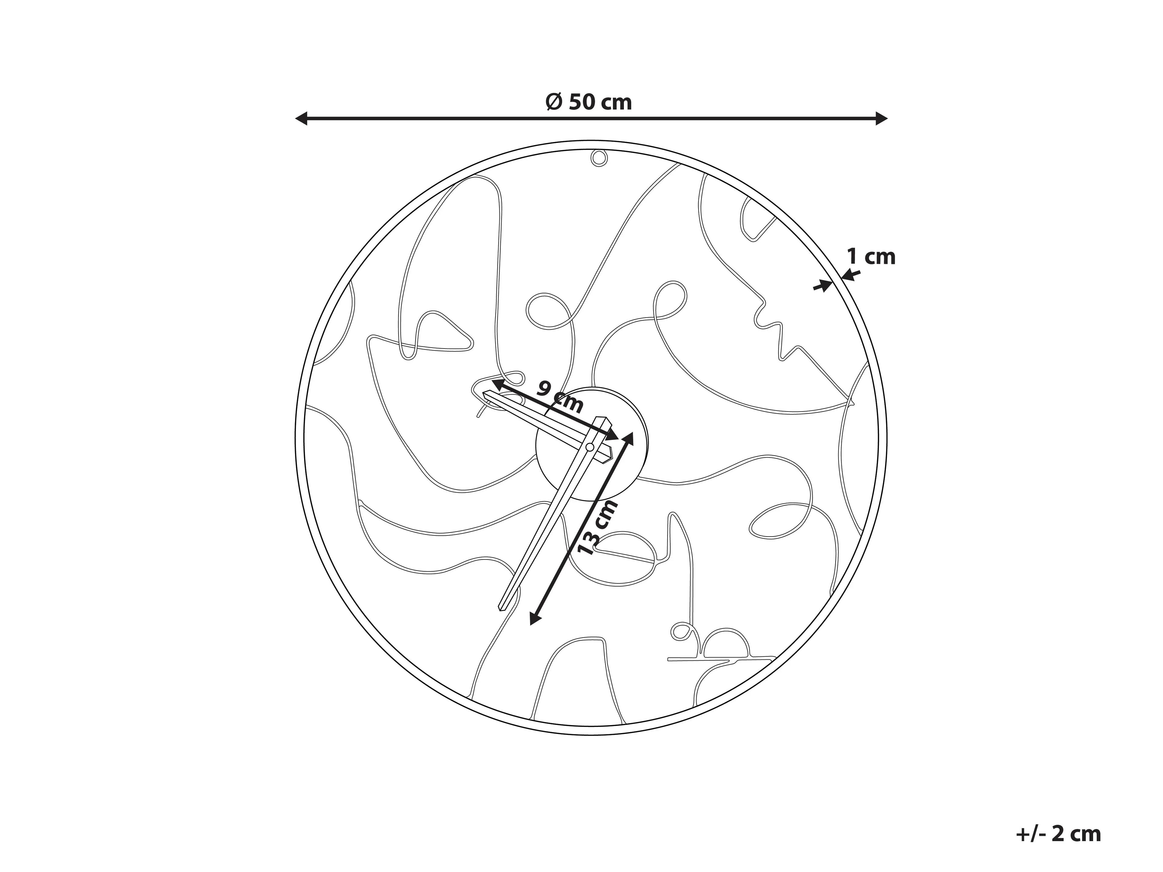 Horloge murale 50 cm Métal Noir