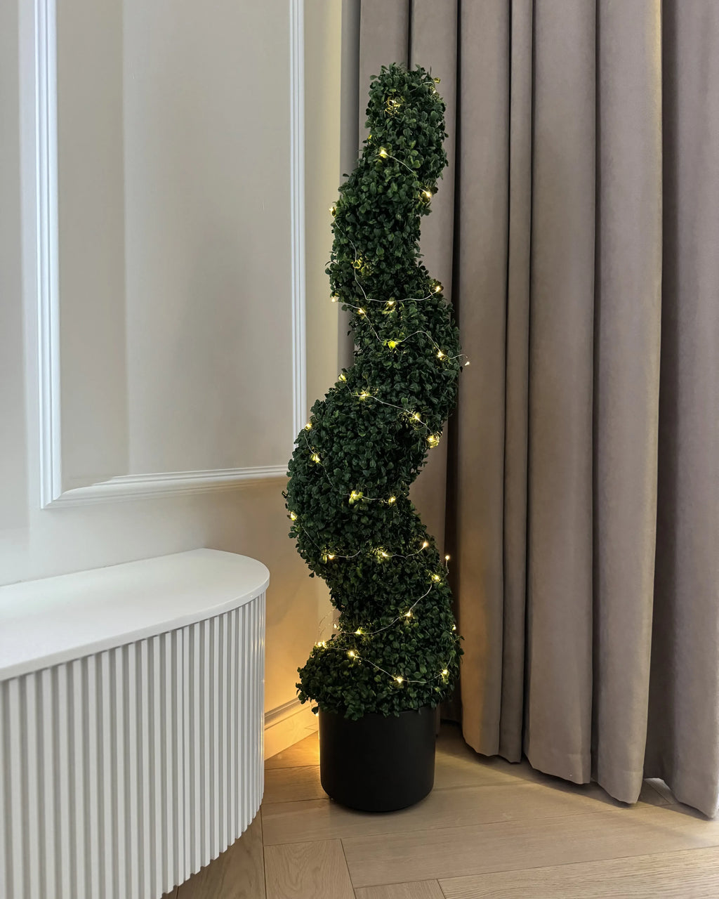 Plante artificielle BUIS SPIRALE 120 cm Vert