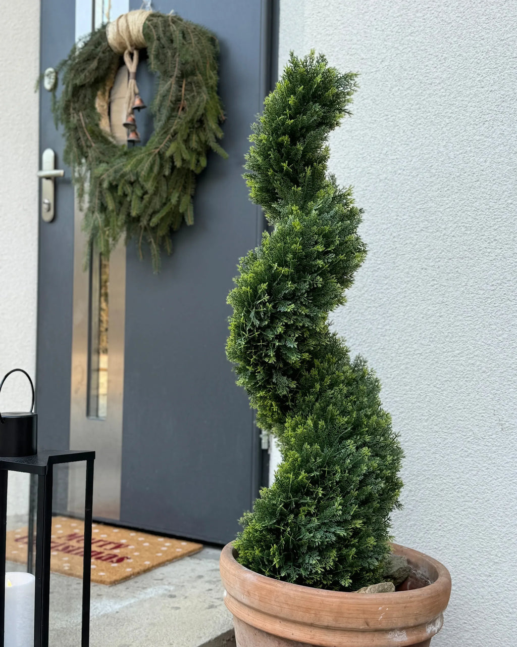 Plante artificielle CYPRESS SPIRAL TREE 126 cm Vert