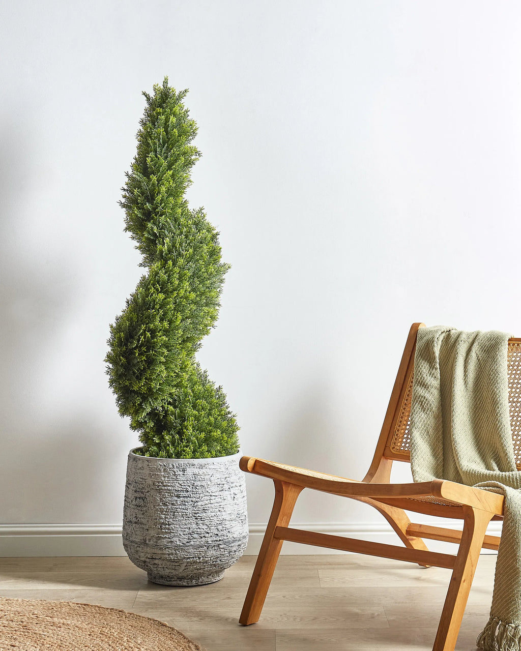 Plante artificielle CYPRESS SPIRAL TREE 126 cm Vert