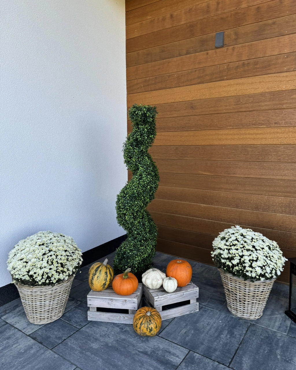 Plante artificielle BUXUS SPIRAL TREE 98 cm Vert