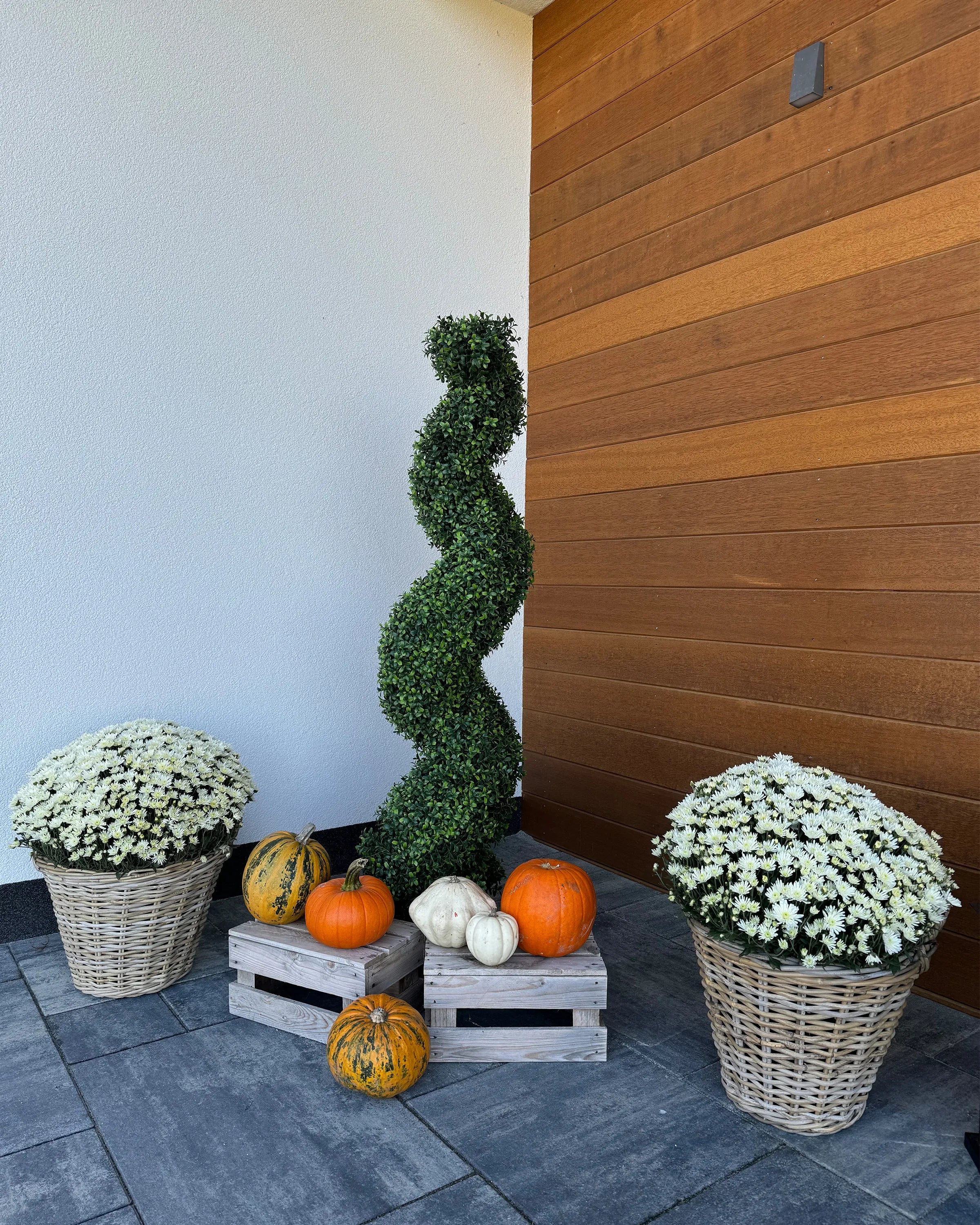 Plante artificielle BUXUS SPIRAL TREE 158 cm Vert