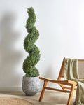 Plante artificielle BUXUS SPIRAL TREE 158 cm Vert