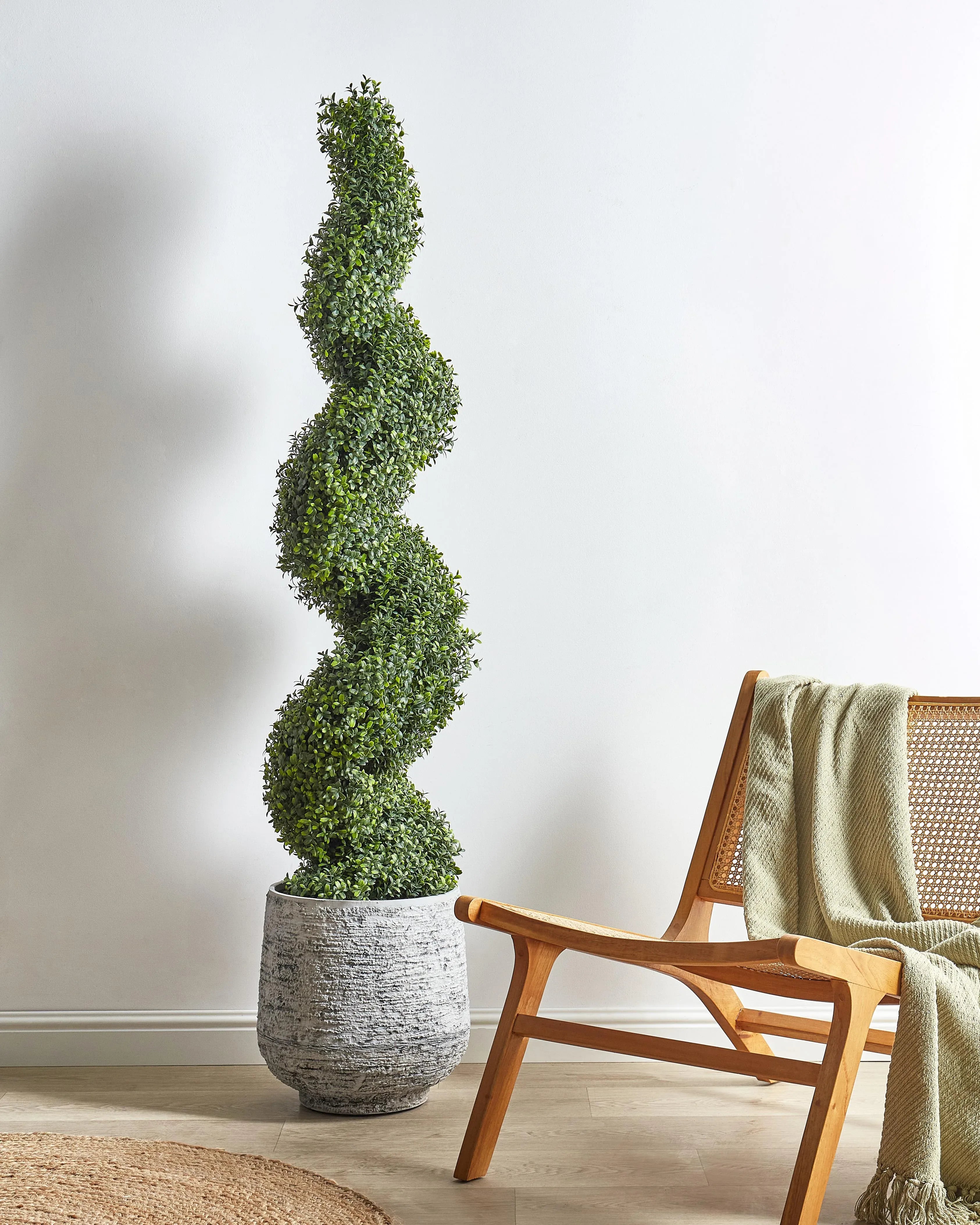 Plante artificielle BUXUS SPIRAL TREE 158 cm Vert