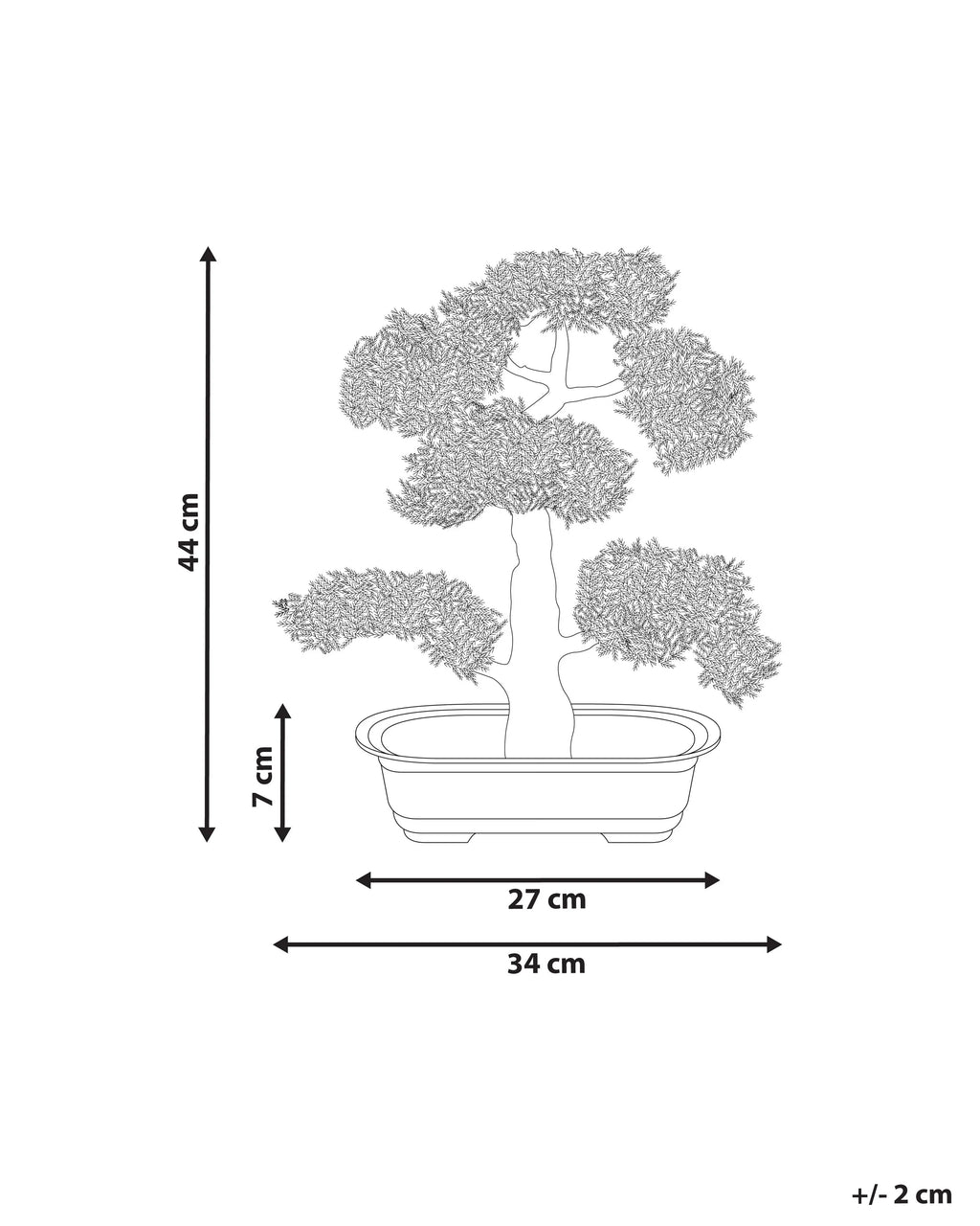 Plante artificielle PIN 44 cm Vert