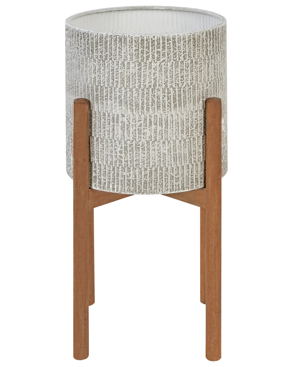 Vaso per piante rialzato PINSAPO Metallo 30 cm Grigio