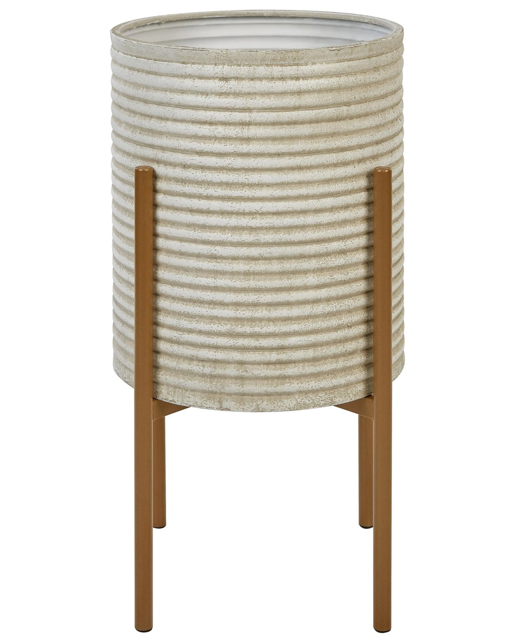 Vaso per piante rialzato ALPINUS Metallo 31 cm Tortora