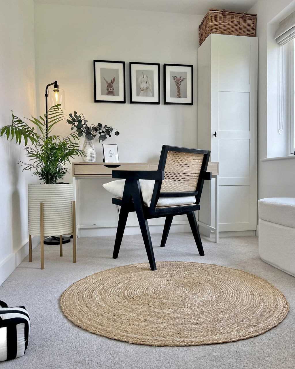 Jardinière surélevée en métal 31 cm taupe