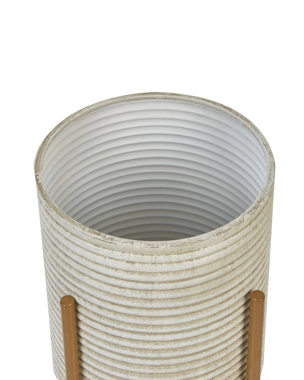 Jardinière surélevée en métal 31 cm taupe